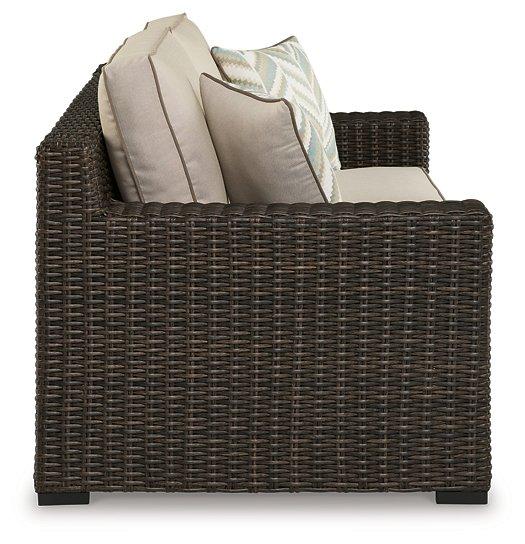 Coastline Bay Outdoor Loveseat with Cushion - Image 4