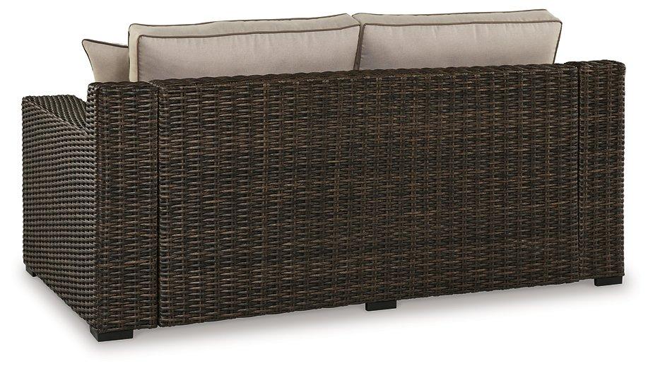 Coastline Bay Outdoor Loveseat with Cushion - Image 5