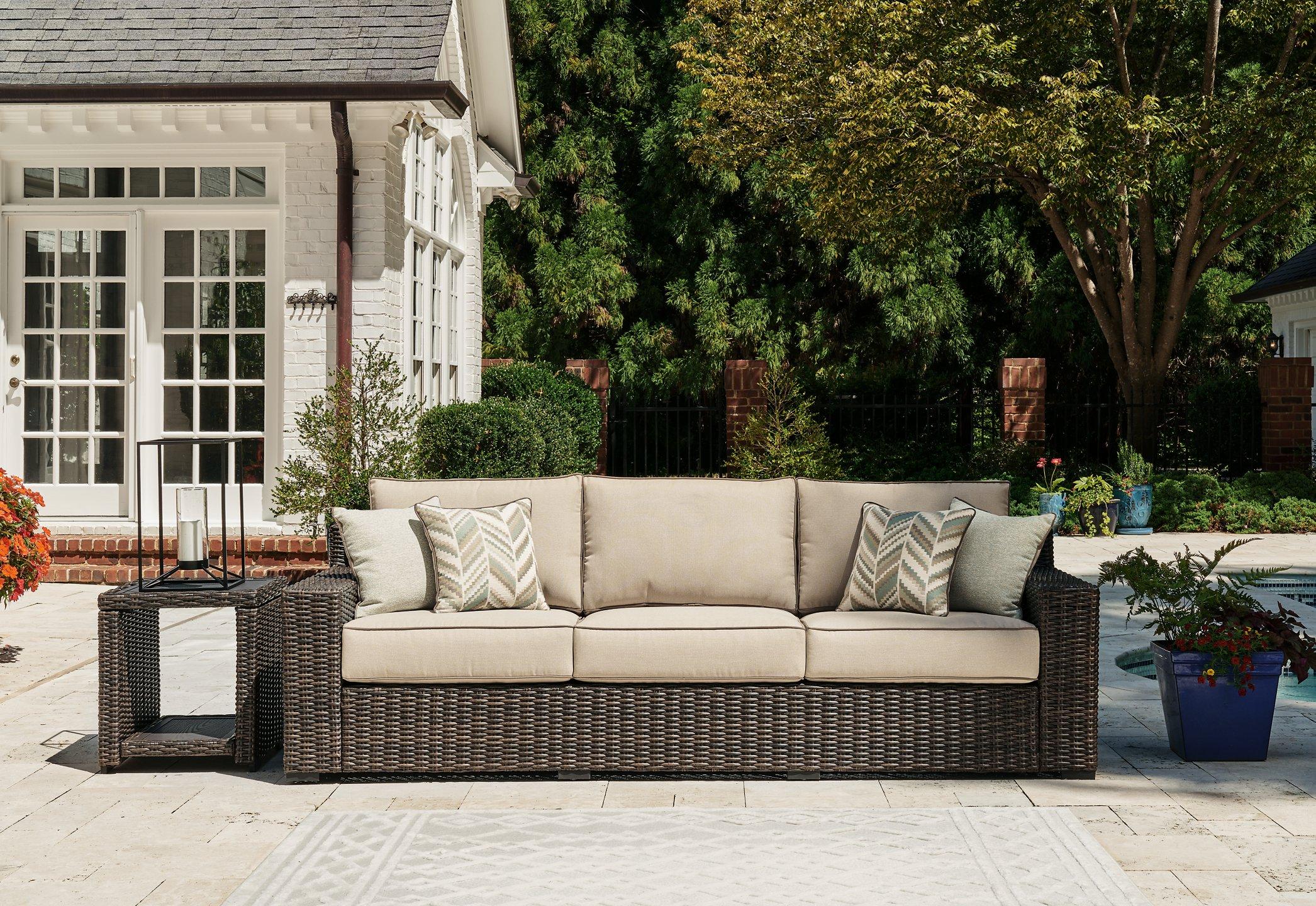 Coastline Bay Outdoor Sofa with Cushion - Image 2