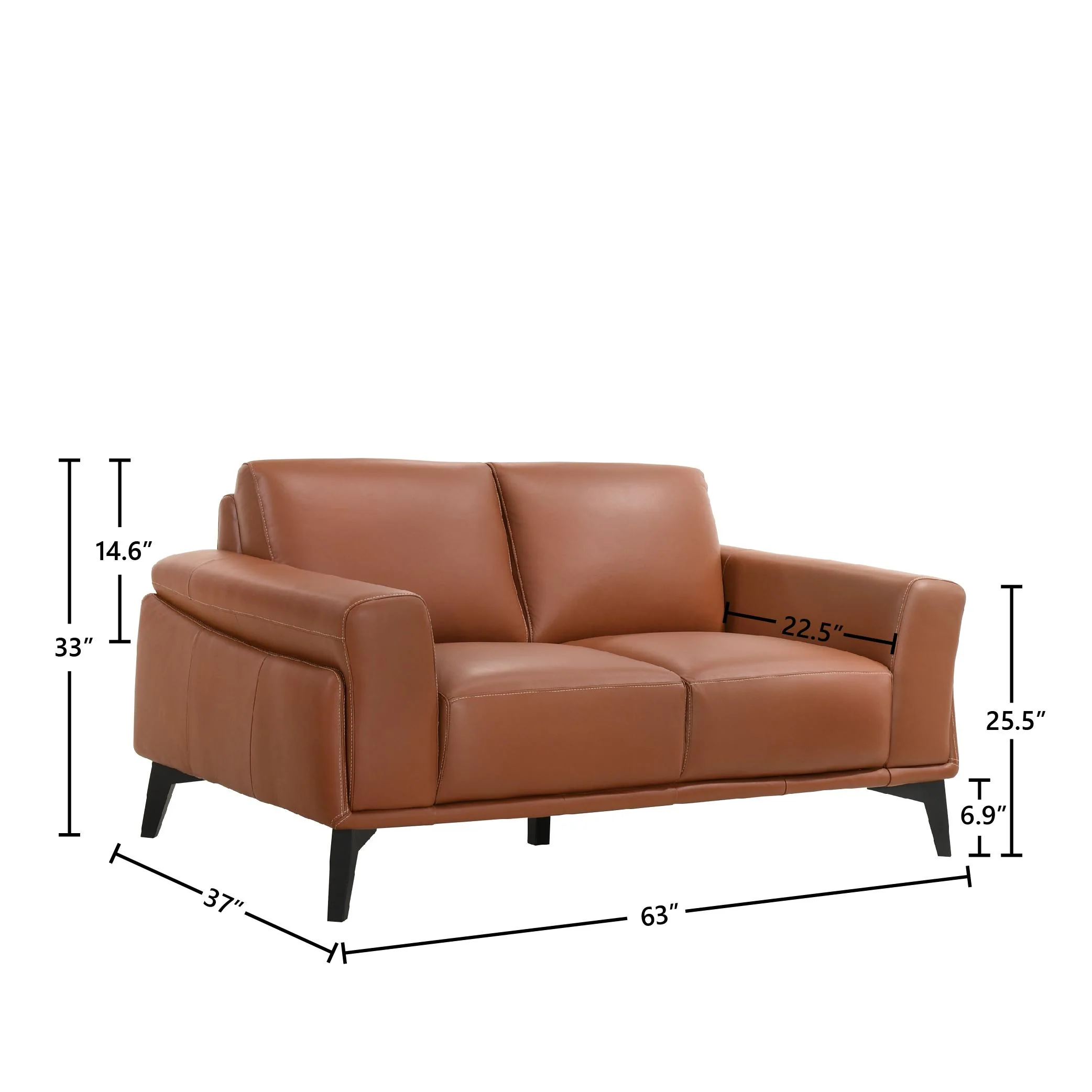 COMO LOVESEAT-TERRACOTTA - Image 5