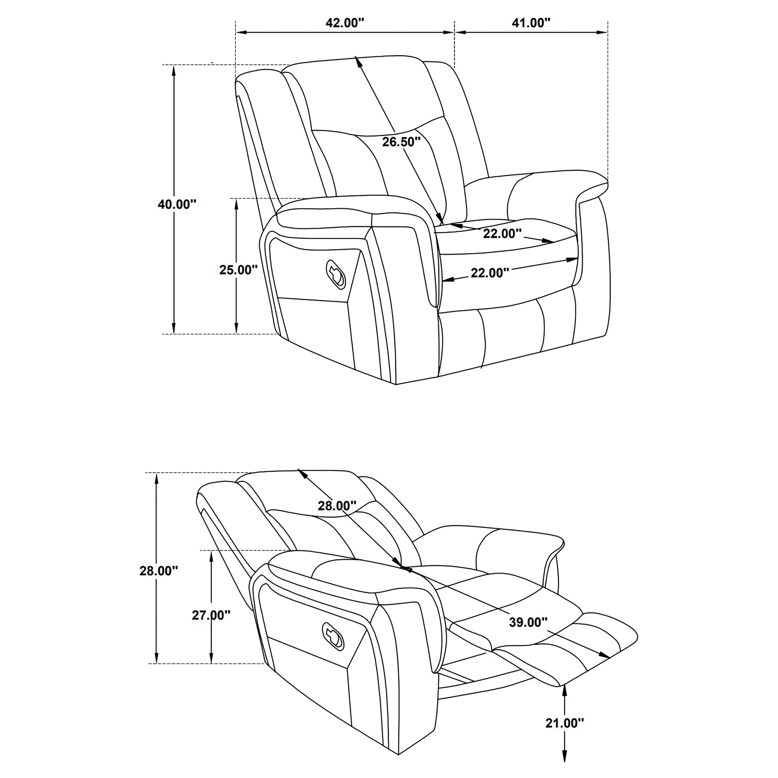 Conrad Glider Recliner - Image 11