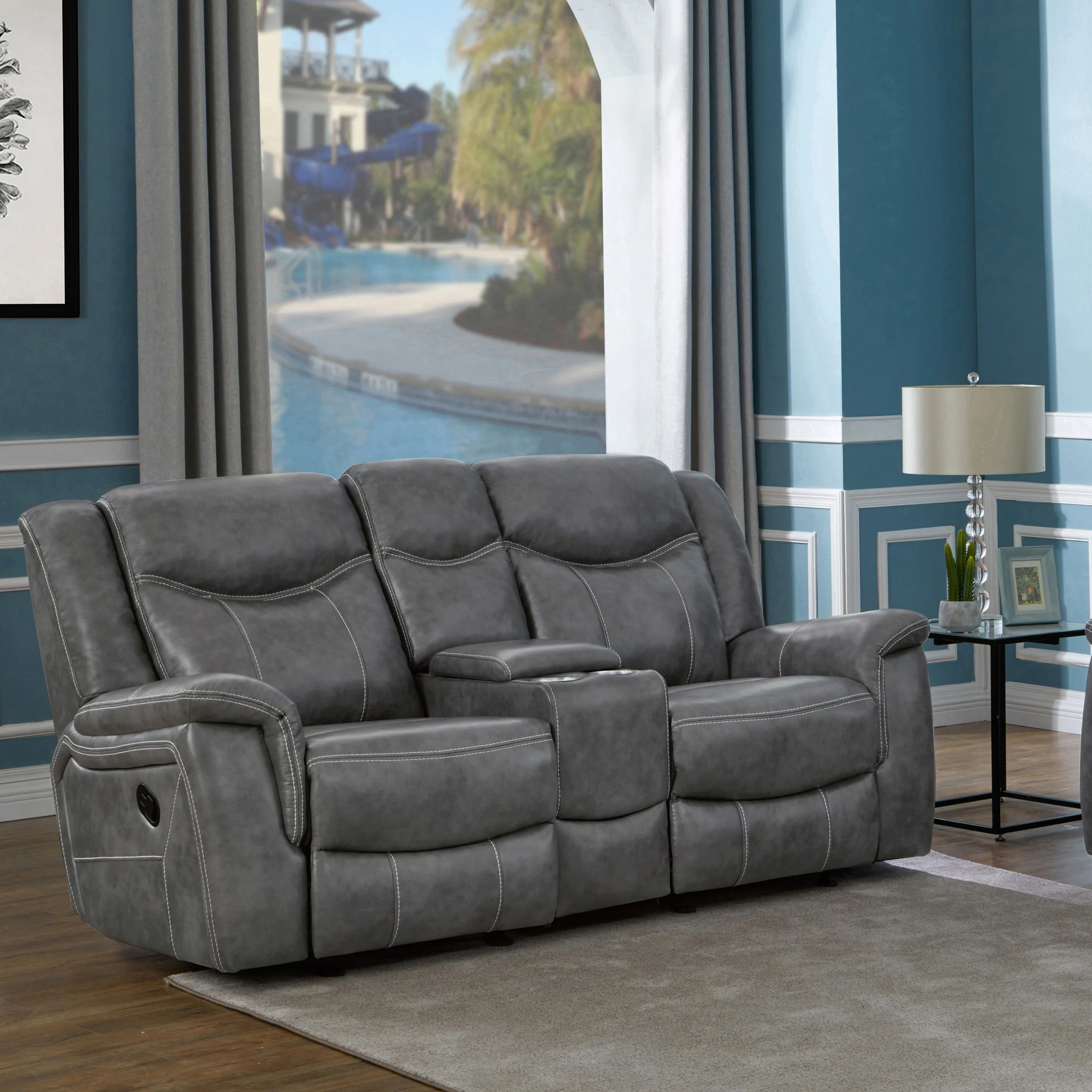 Conrad Reclining Glider Loveseat - Image 2
