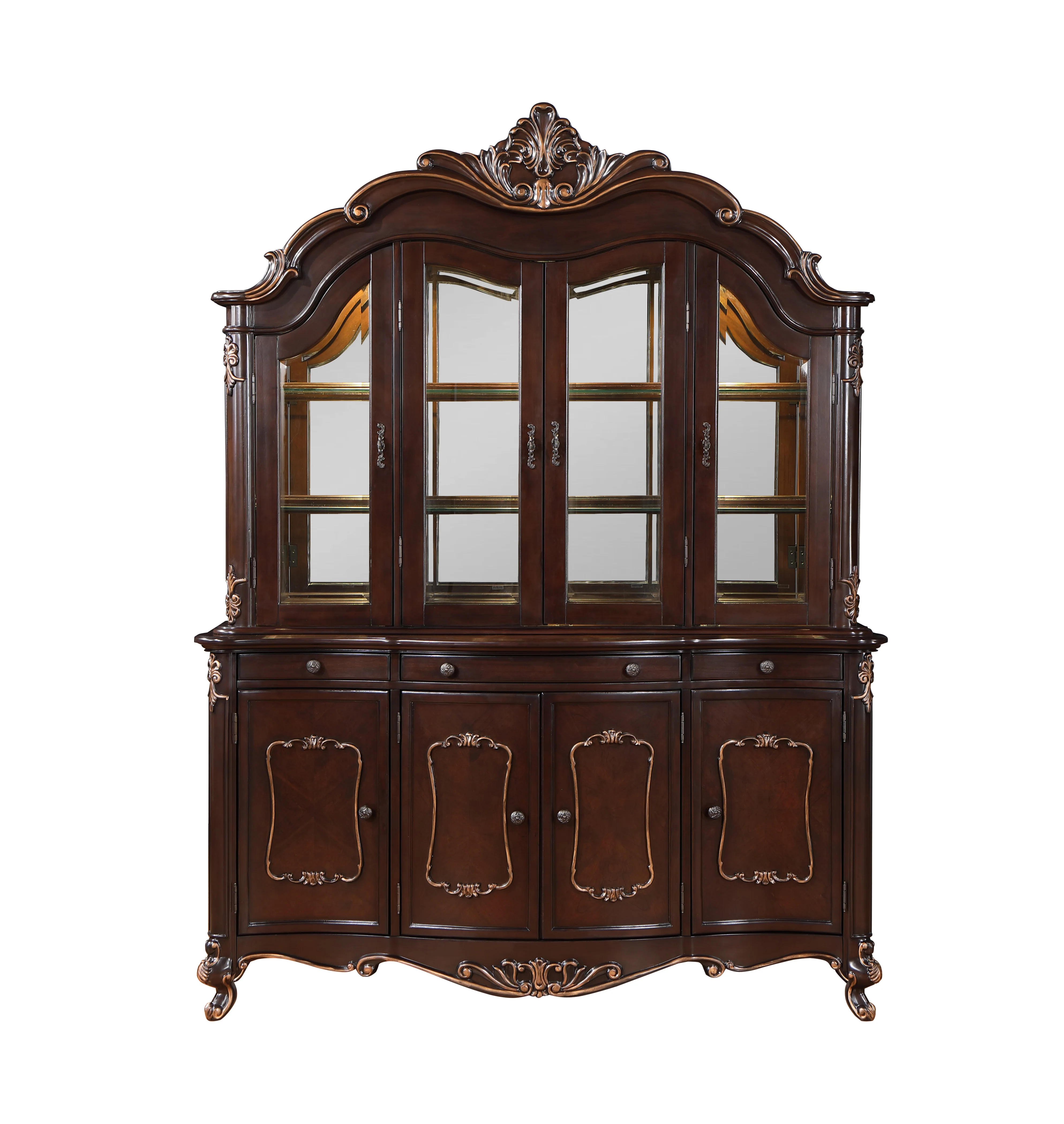 Constantine China Cabinet Top-Cherry - Image 2