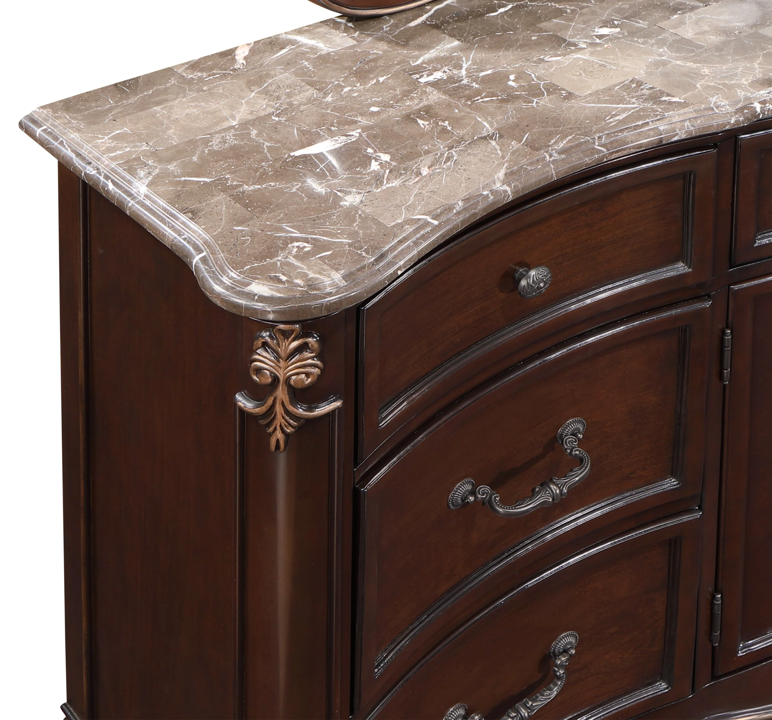 Constantine Dresser W/Marble Top-Cherry - Image 5