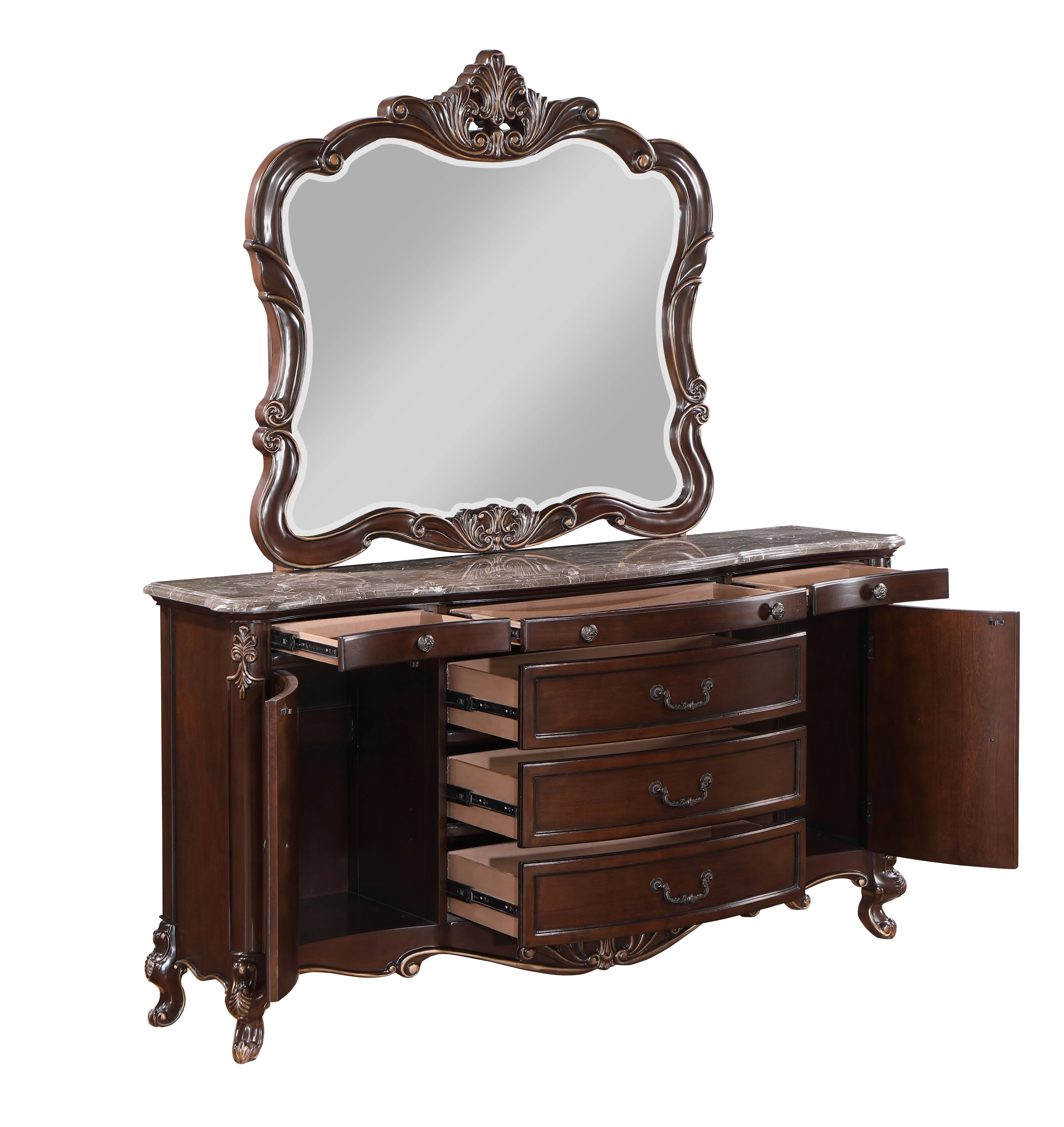 Constantine Dresser/Server Mirror-Cherry - Image 8
