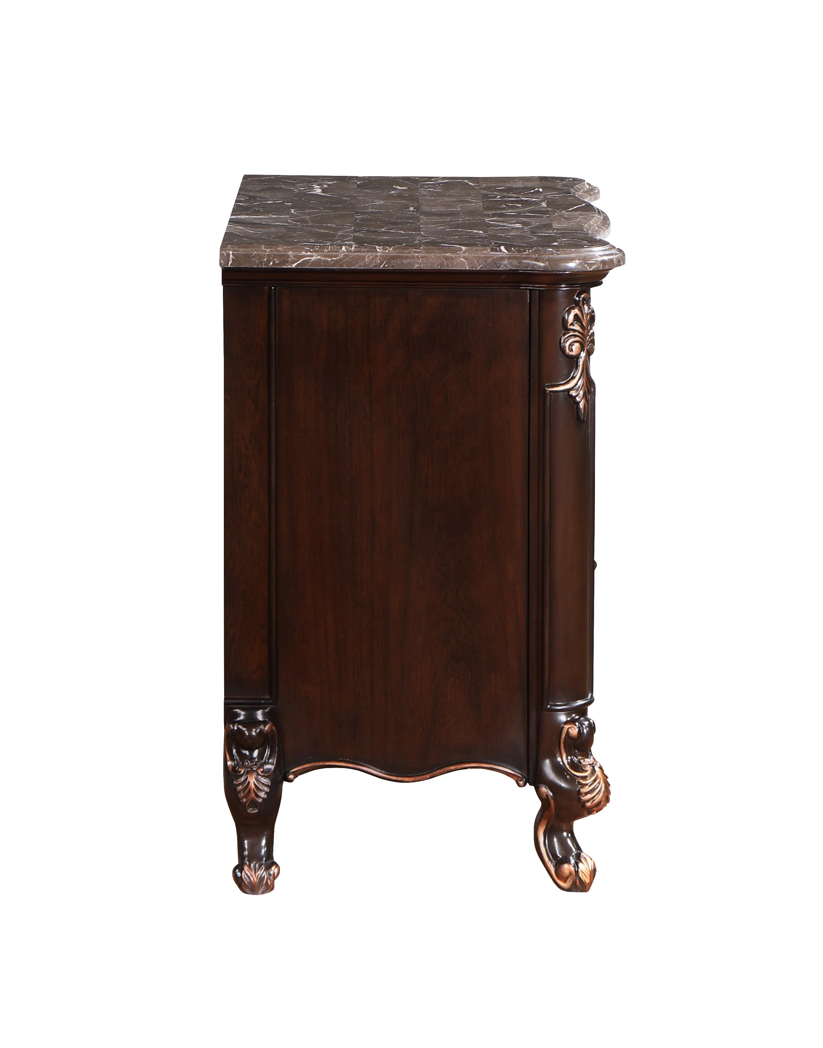Constantine Nightstand W/Marble Top-Cherry - Image 3