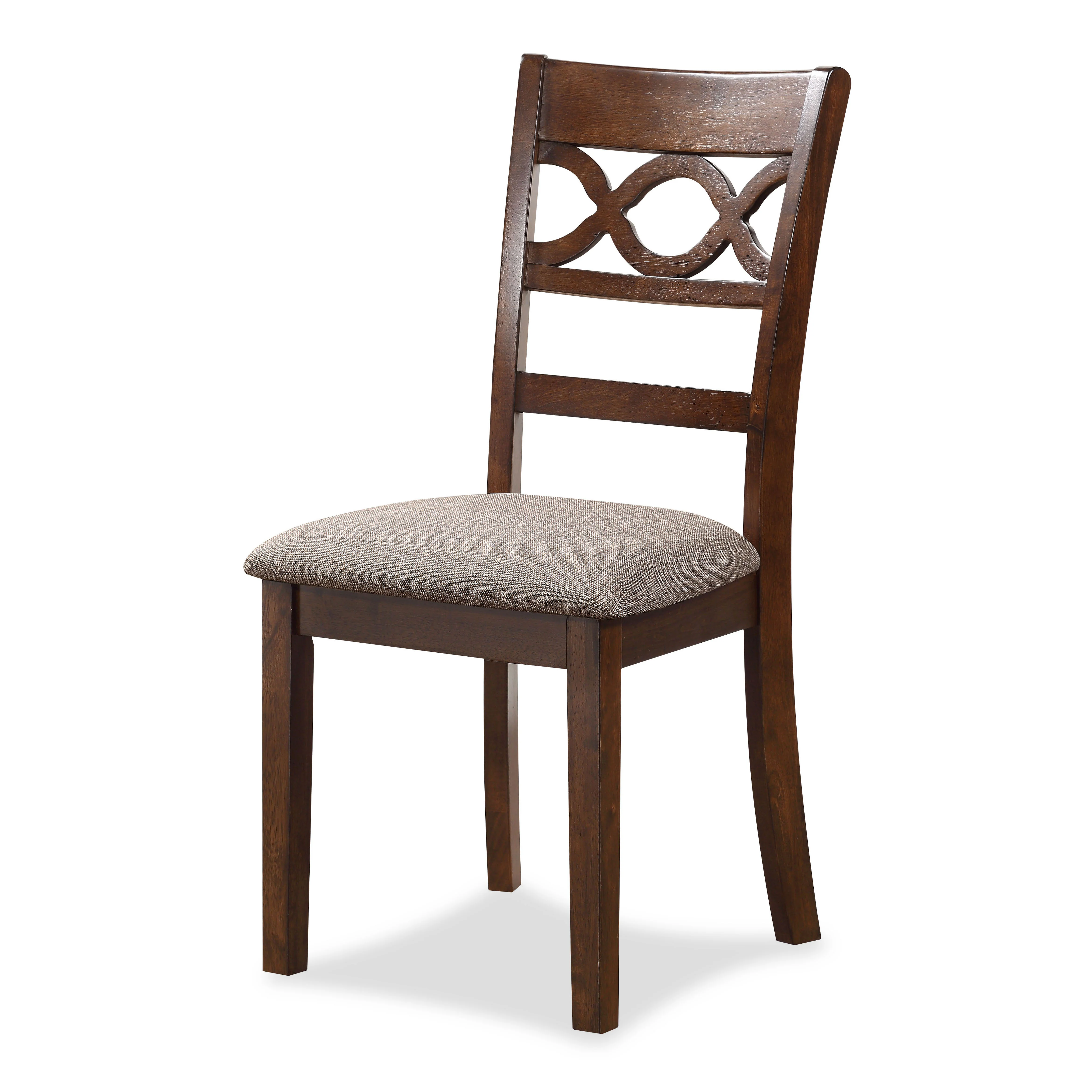 Cori Round Dining 5 Pc Set-Brown Cherry - Image 6