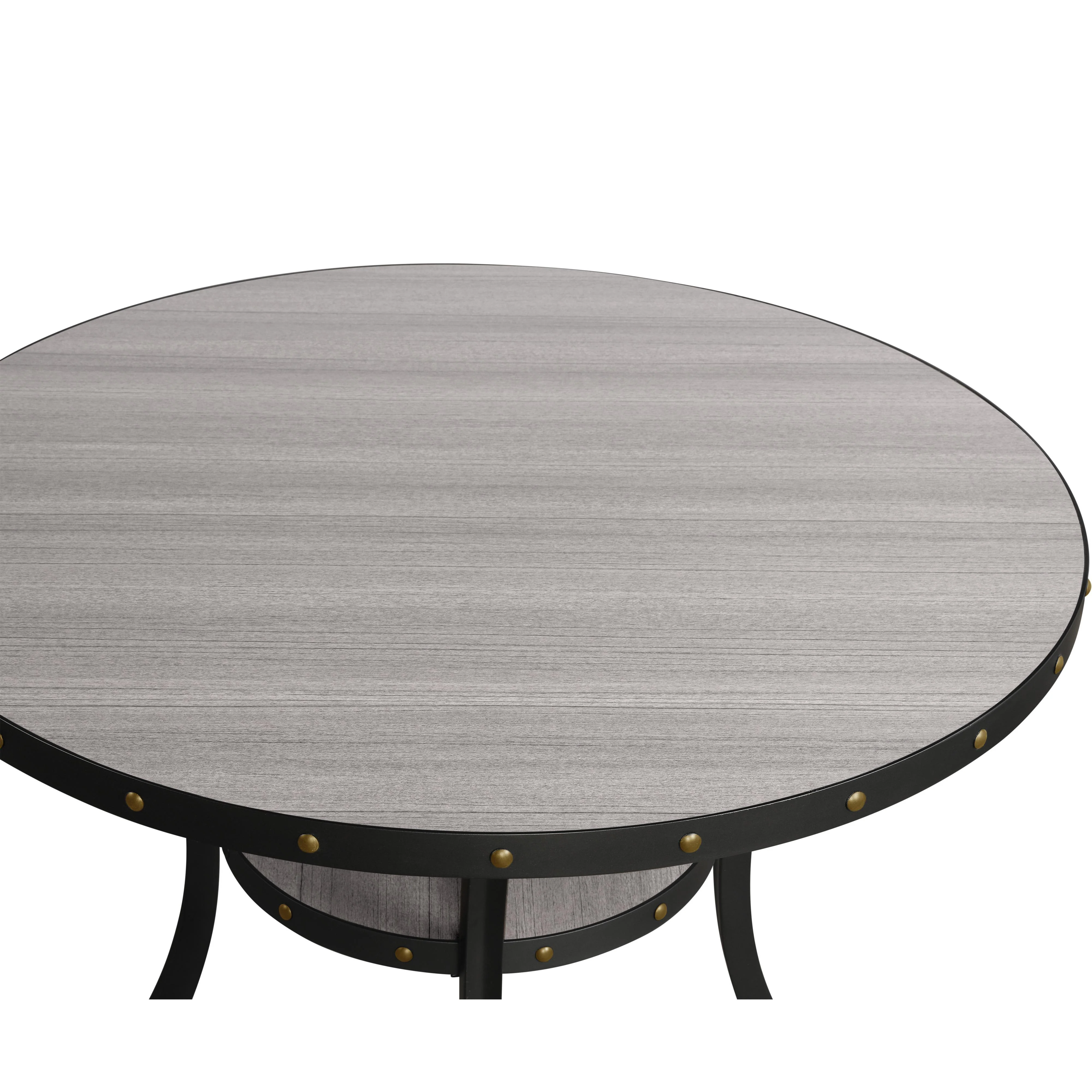 CRISPIN 36" ROUND BAR TABLE-GRAY - Image 5