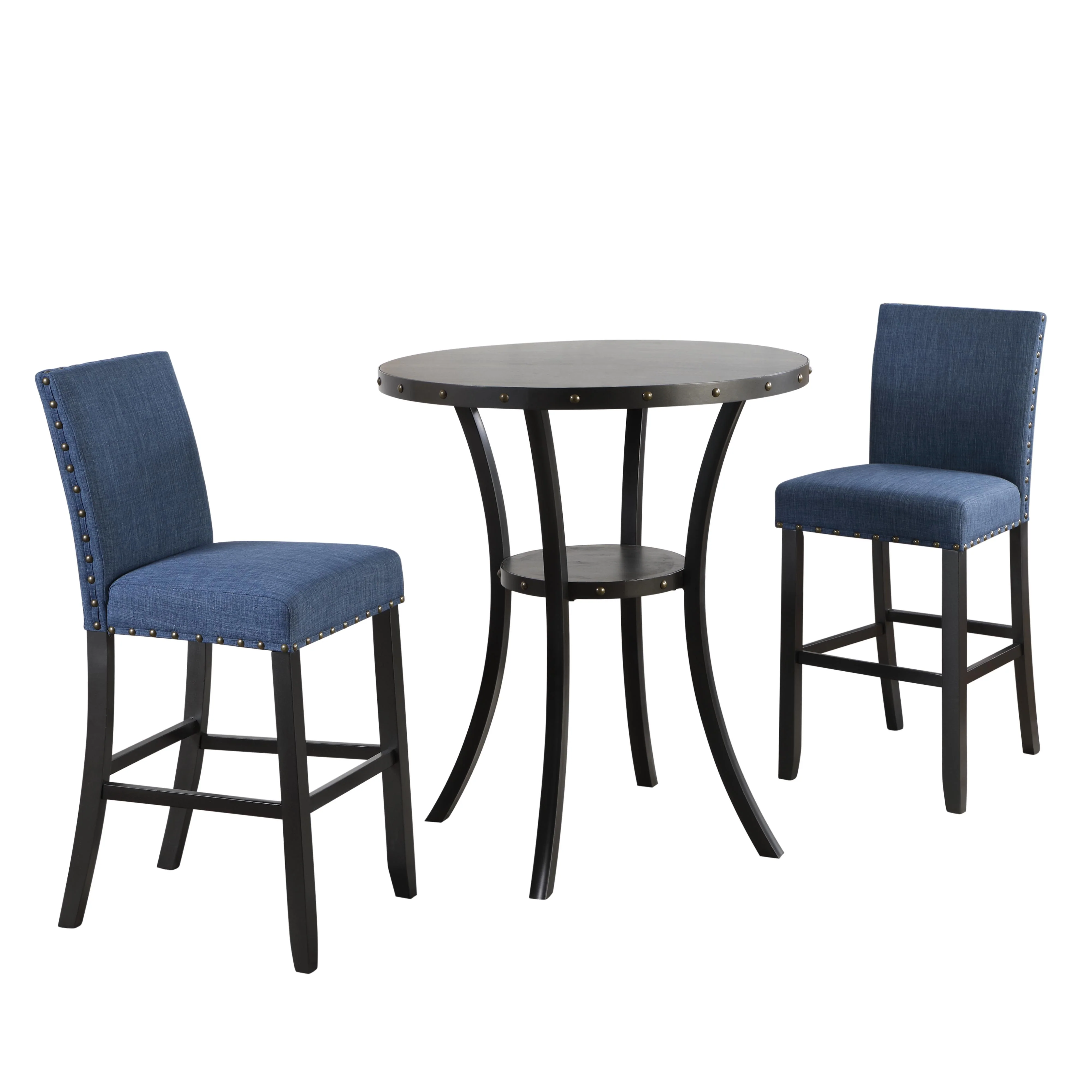 CRISPIN 36" ROUND BAR TABLE-SMOKE - Image 2