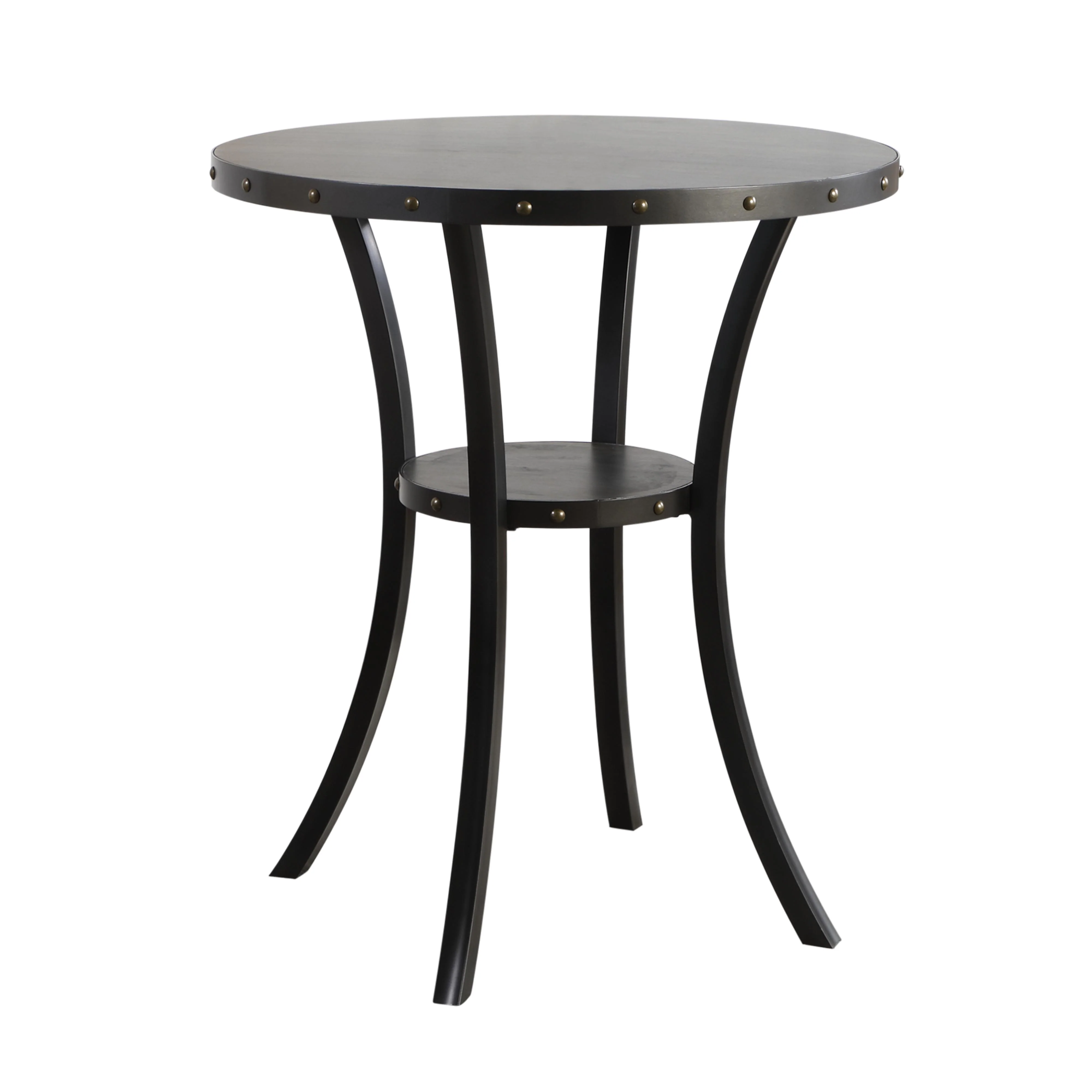 CRISPIN 36" ROUND BAR TABLE-SMOKE - Image 4