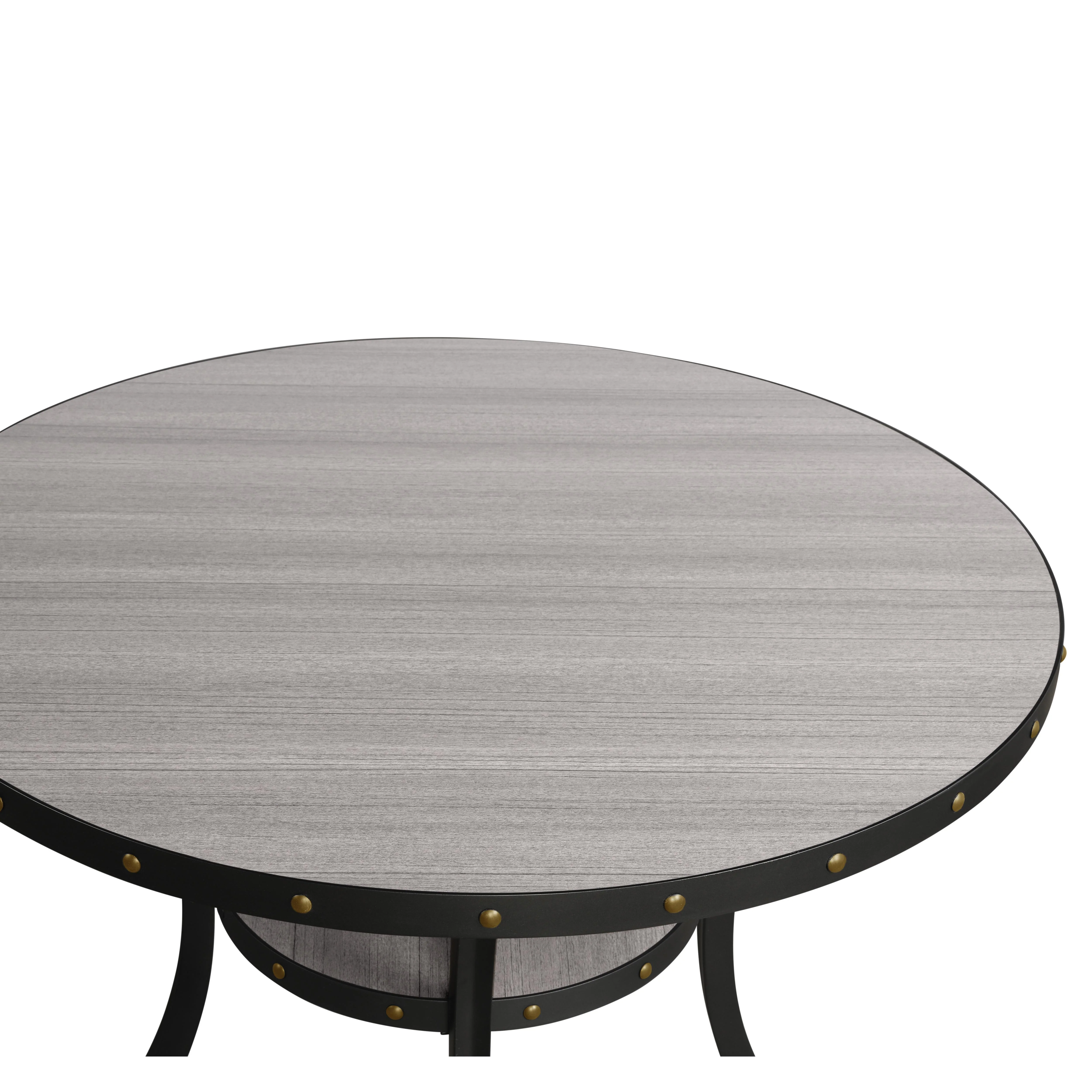 CRISPIN 48" ROUND COUNTER TABLE-GRAY - Image 5