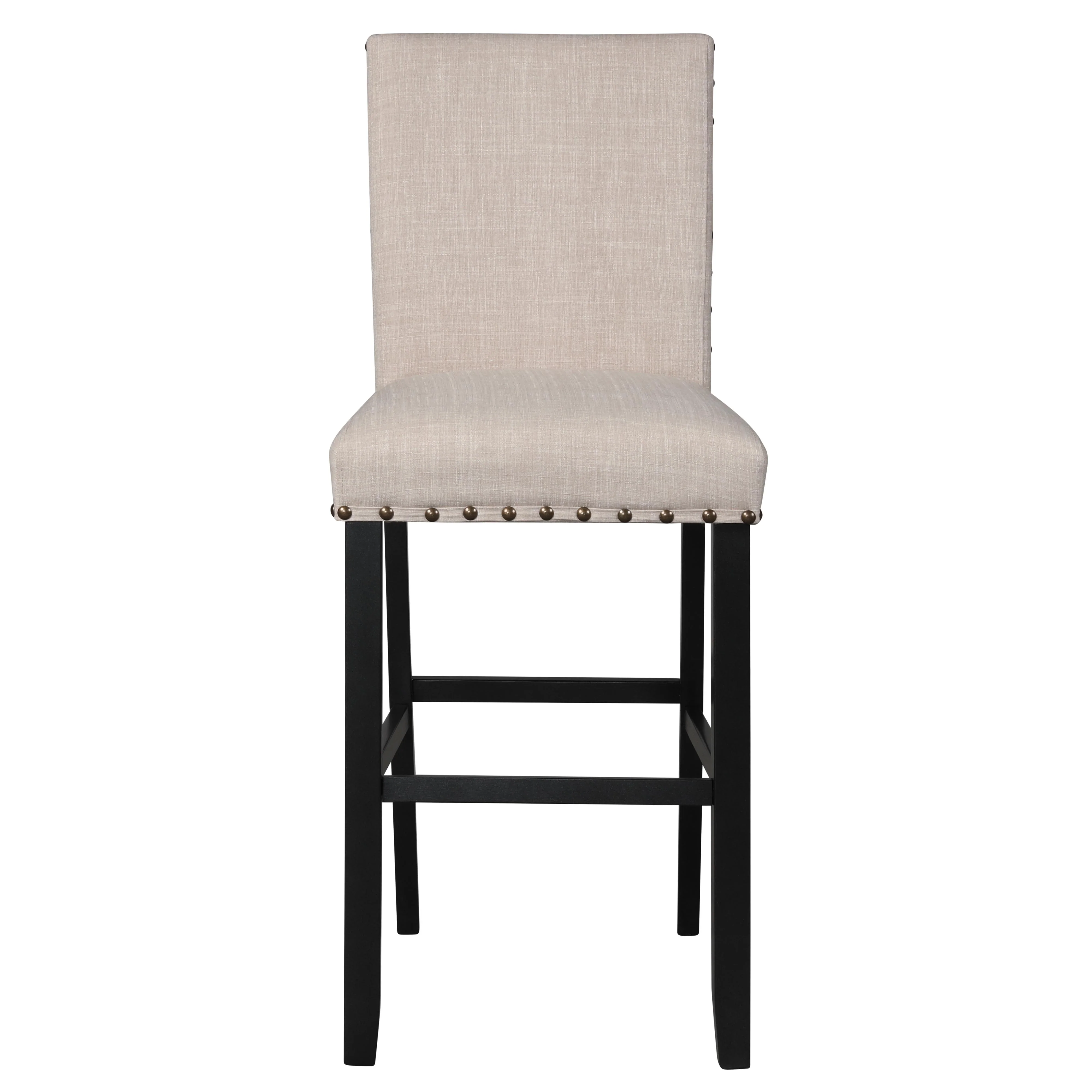 CRISPIN NATURAL BEIGE BAR CHAIR- (2/ Ctn) - Image 2
