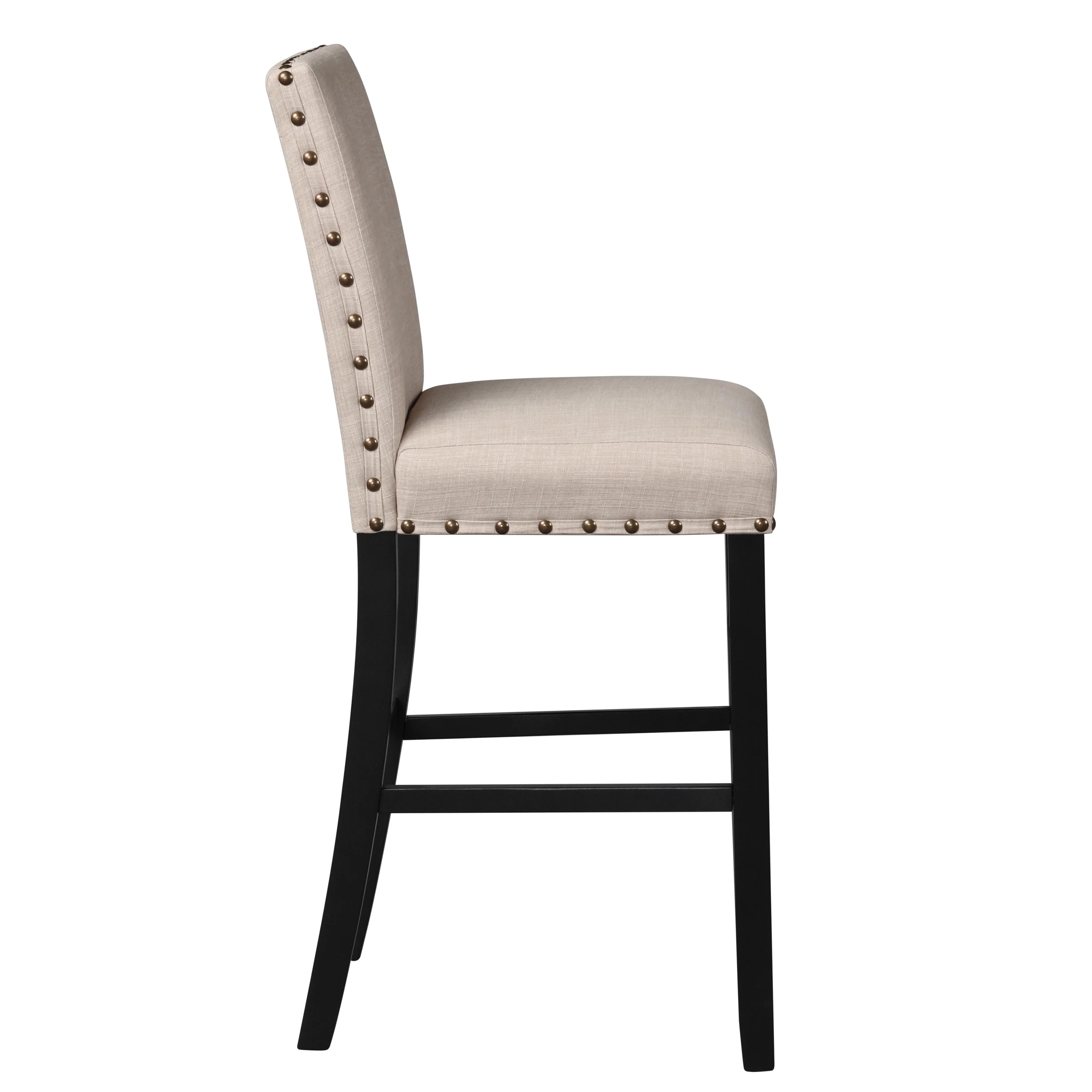 CRISPIN NATURAL BEIGE BAR CHAIR- (2/ Ctn) - Image 3