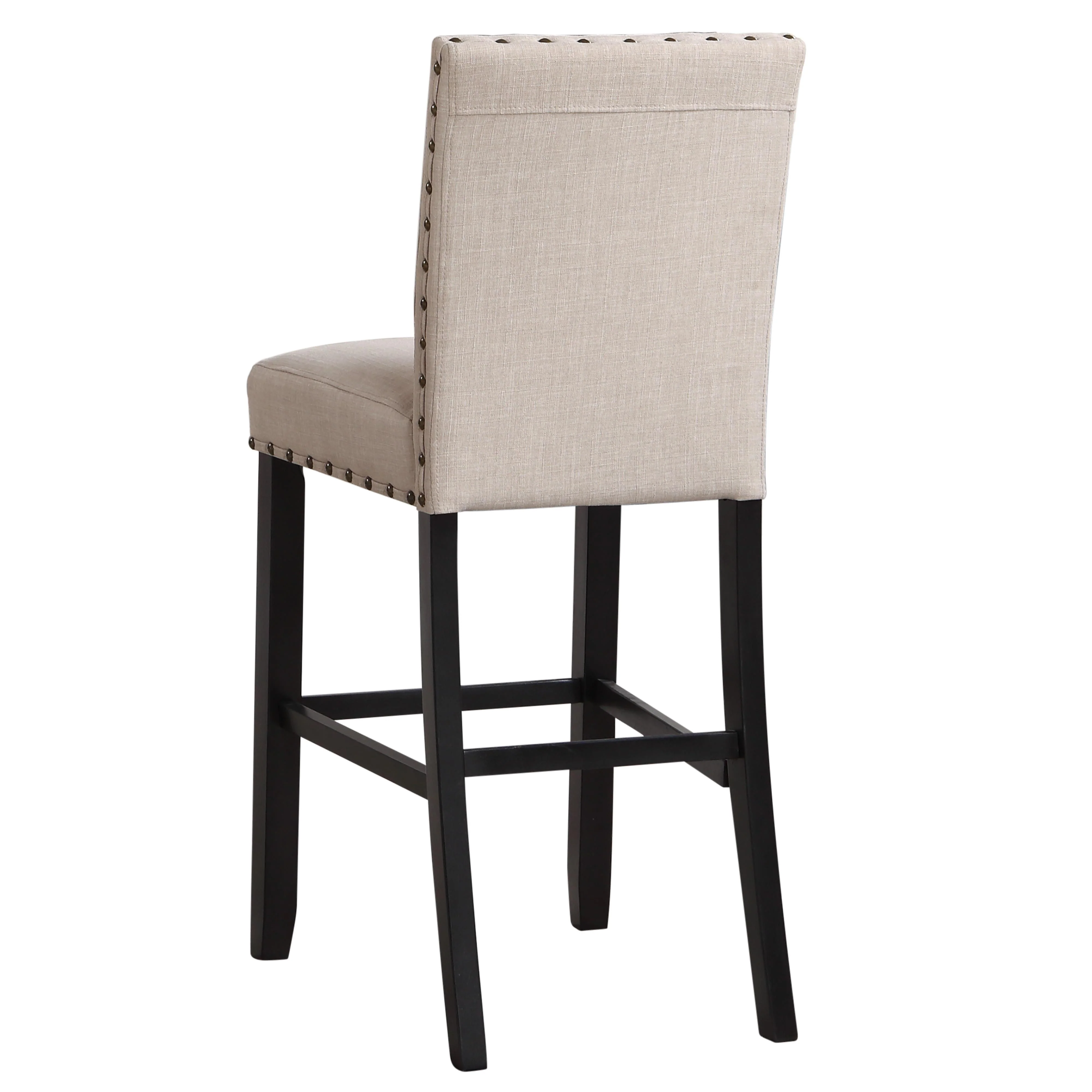 CRISPIN NATURAL BEIGE BAR CHAIR- (2/ Ctn) - Image 4