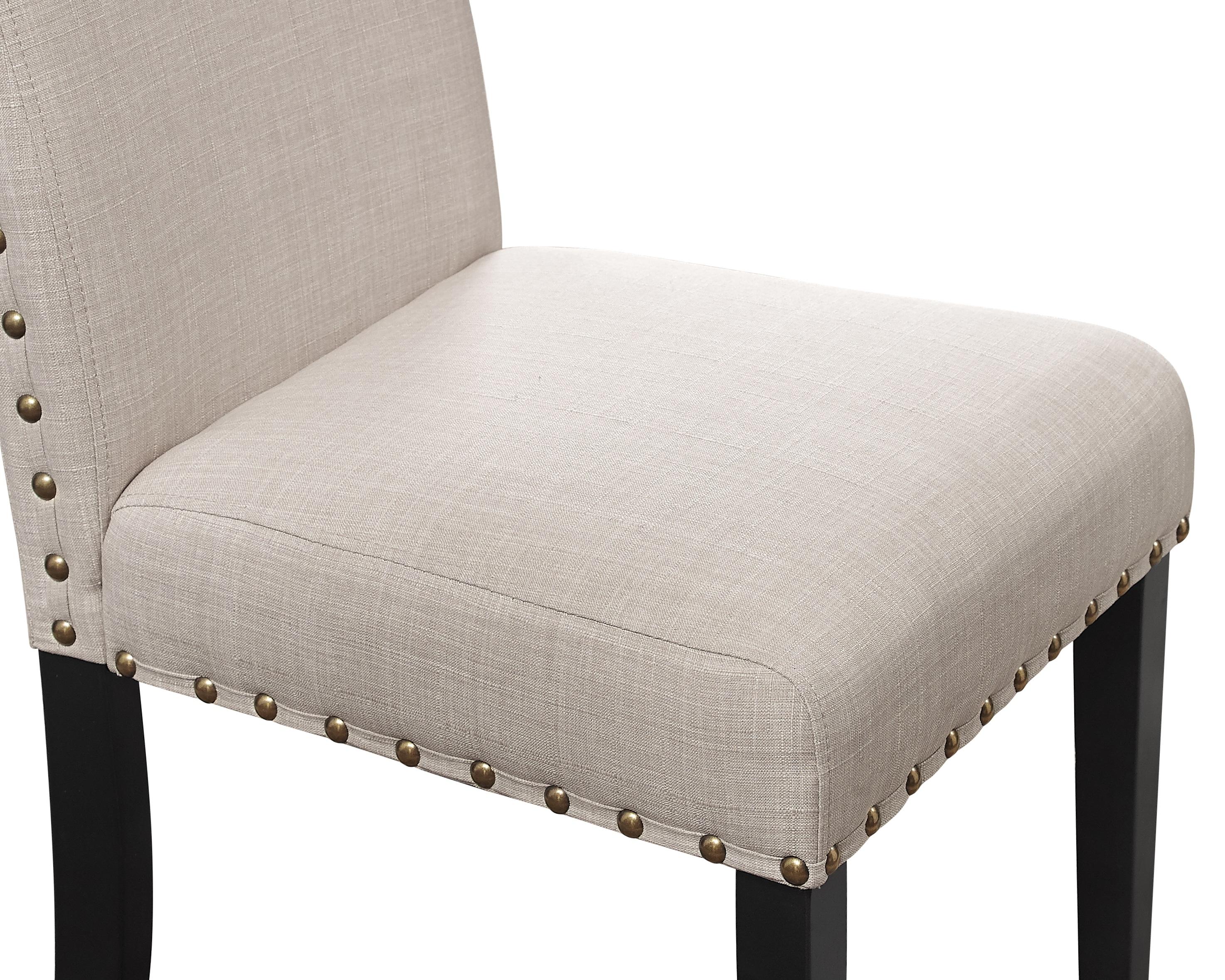 CRISPIN NATURAL BEIGE DINING CHAIR- (2/Ctn) - Image 3