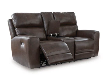 Crossplex Power Reclining Loveseat with Console - Image 3