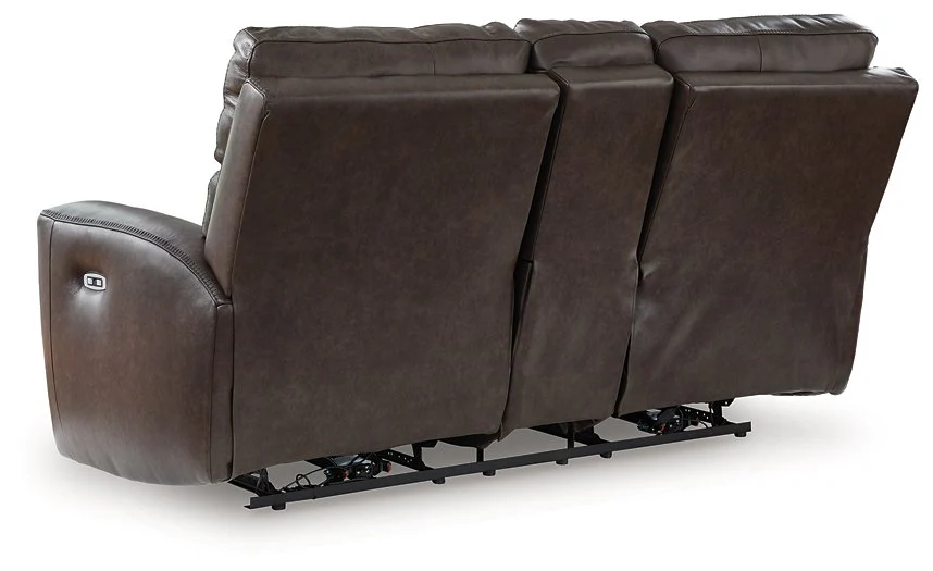 Crossplex Power Reclining Loveseat with Console - Image 4