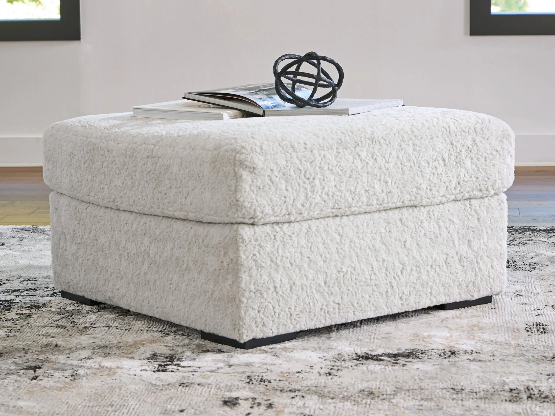 Cuddle Plush Oversized Accent Ottoman - Image 2