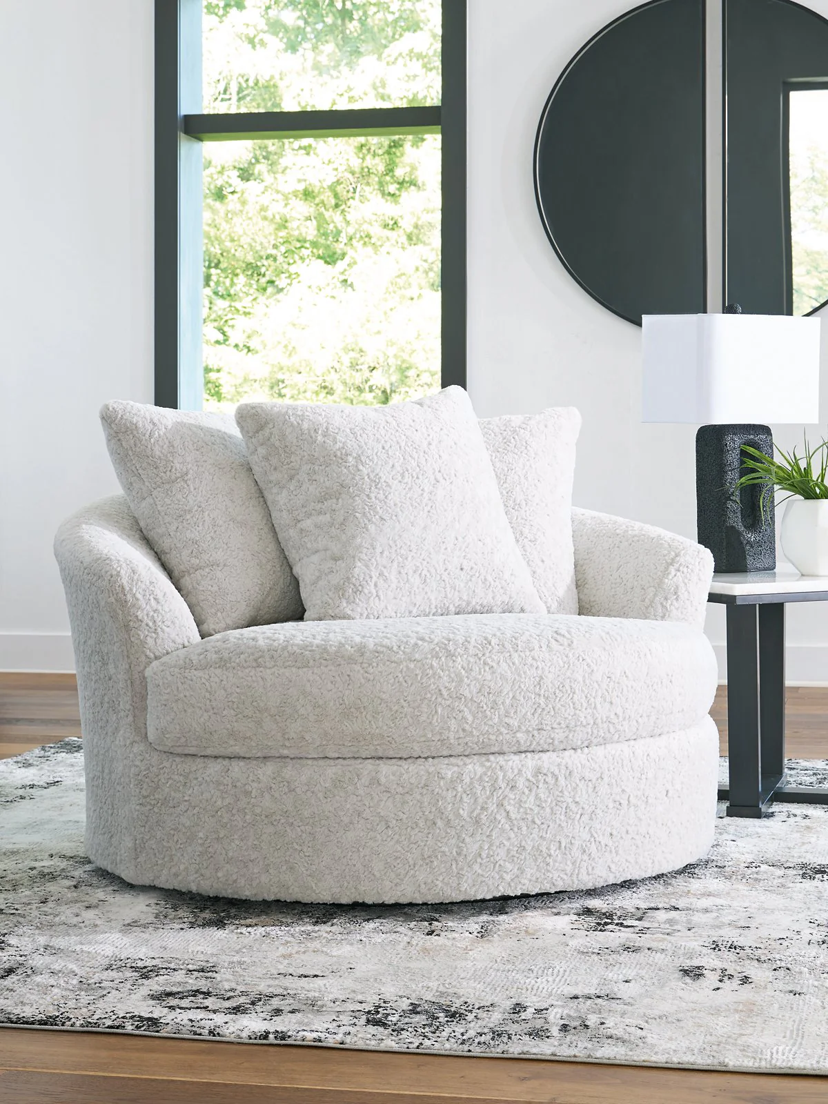 Cuddle Plush Oversized Swivel Accent Chair - Image 2