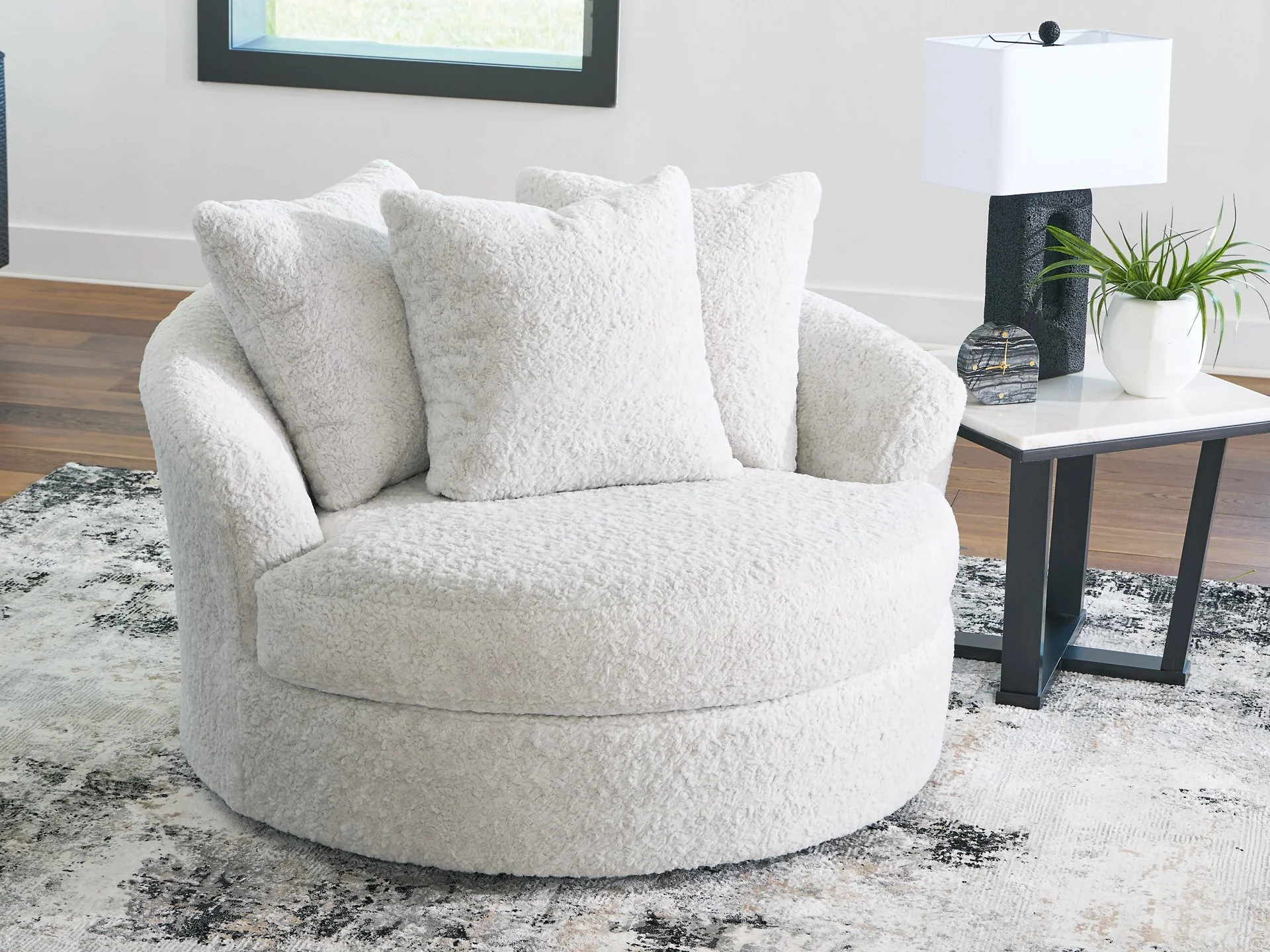 Cuddle Plush Oversized Swivel Accent Chair - Image 5