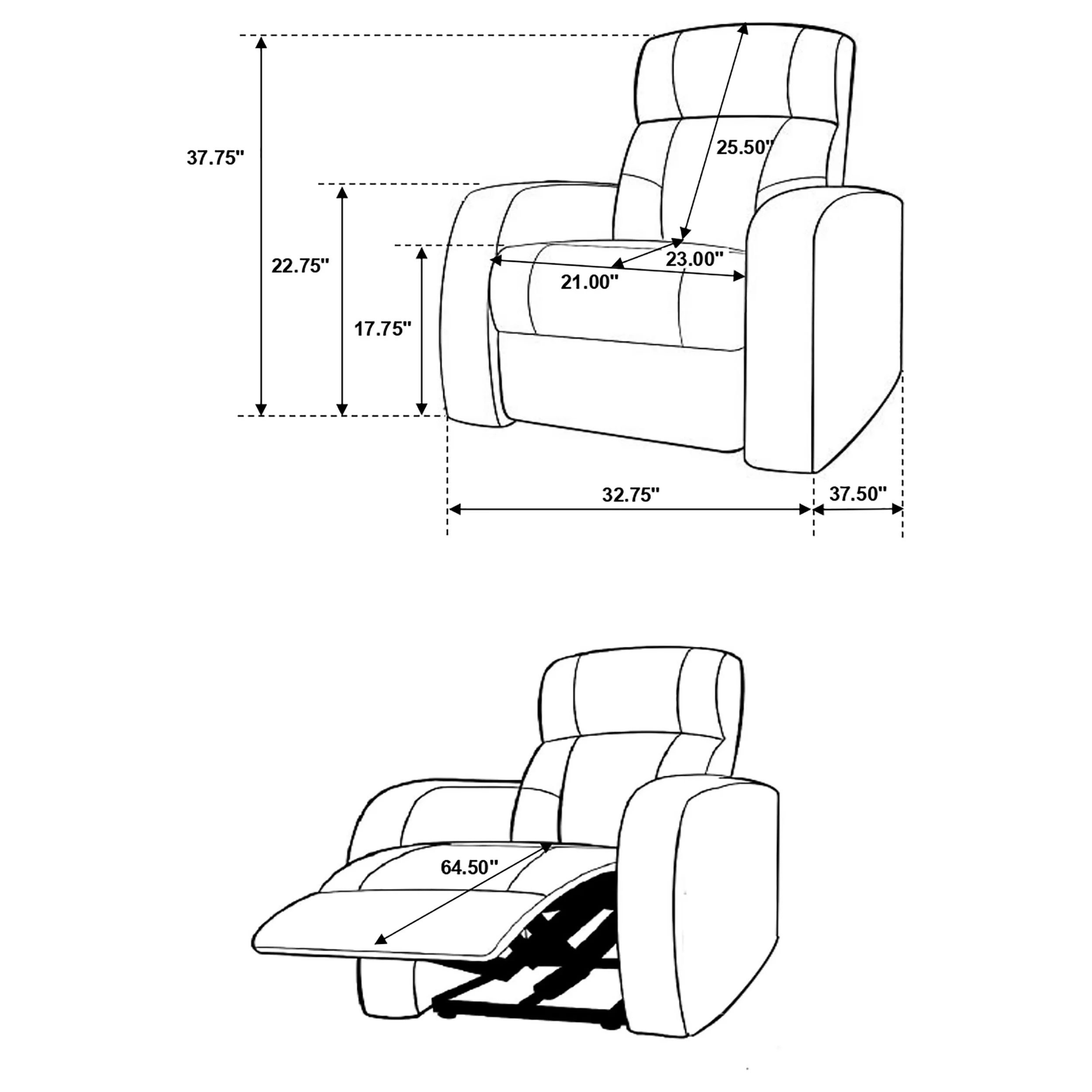 Cyrus Home Theater Seating - Image 14