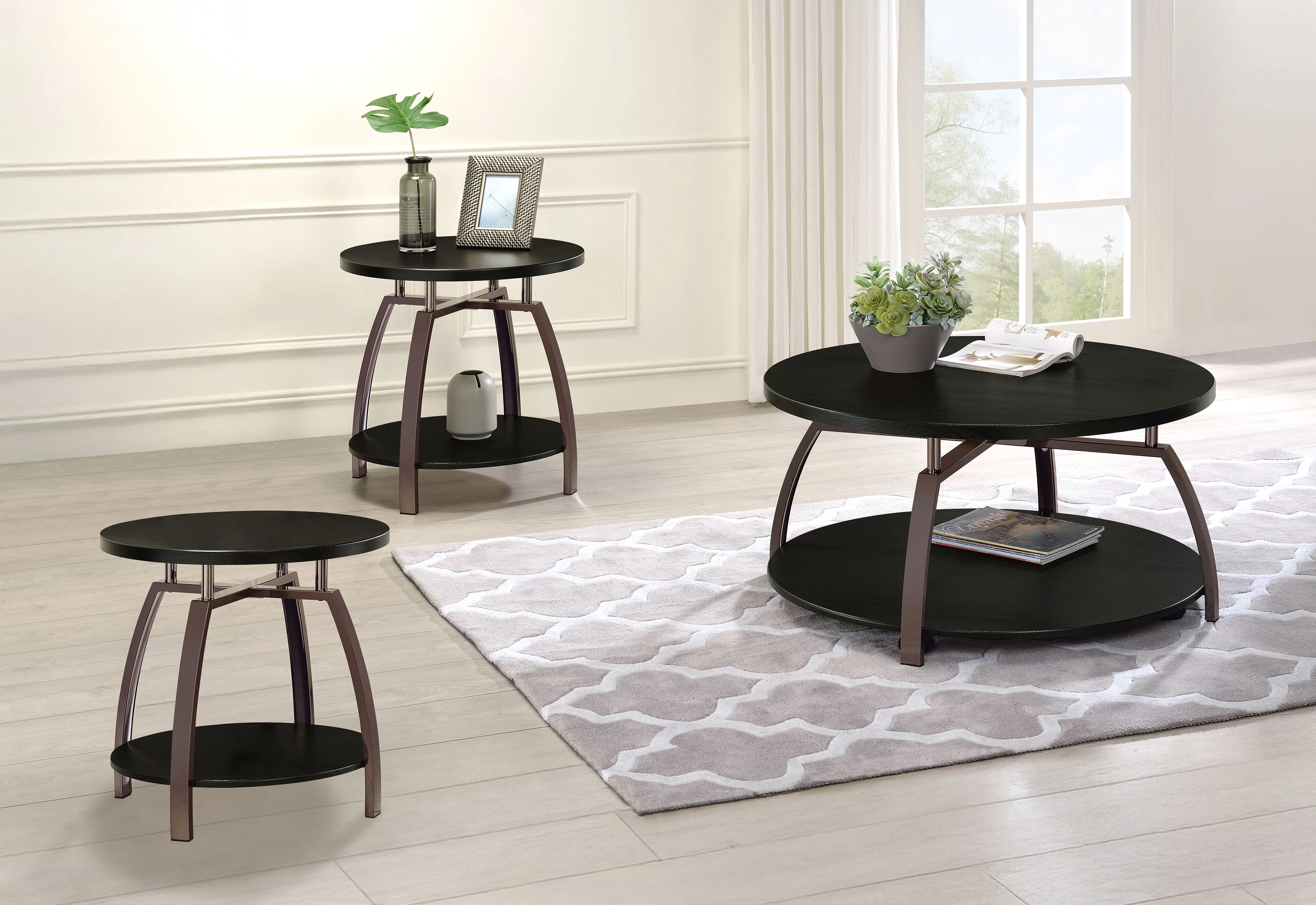 Dacre Mobile Coffee Table Set - Image 9
