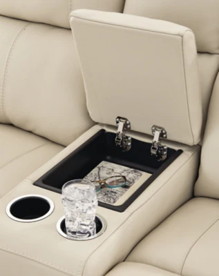 Dahlmoore Power Reclining Loveseat with Console - Image 9