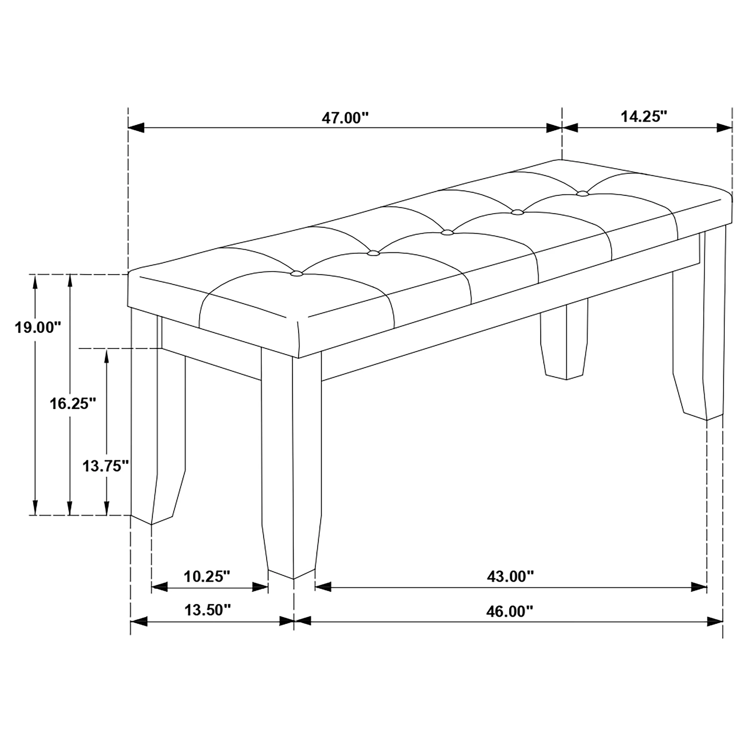 Dalila Dining Bench - Image 18