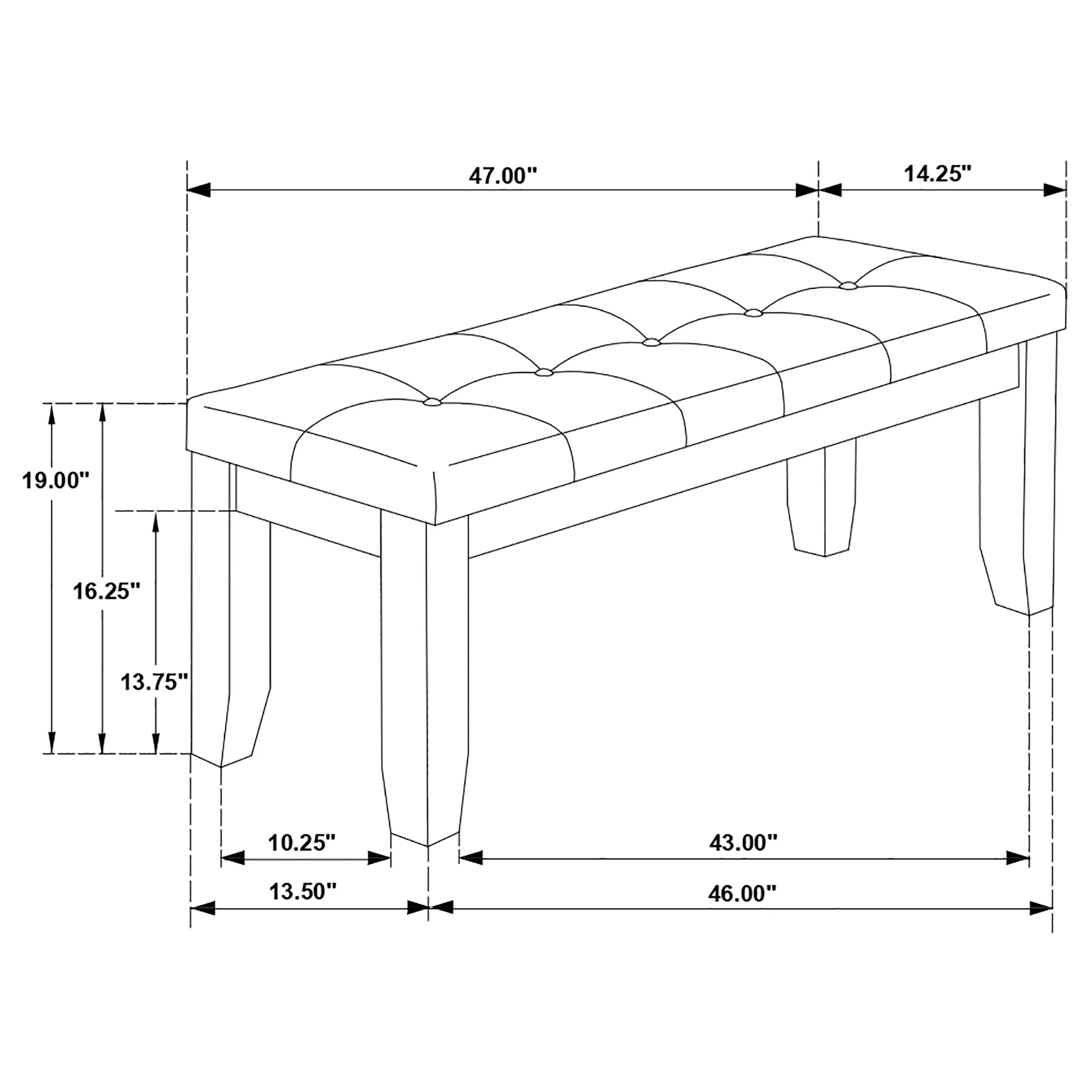 Dalila Dining Bench - Image 8