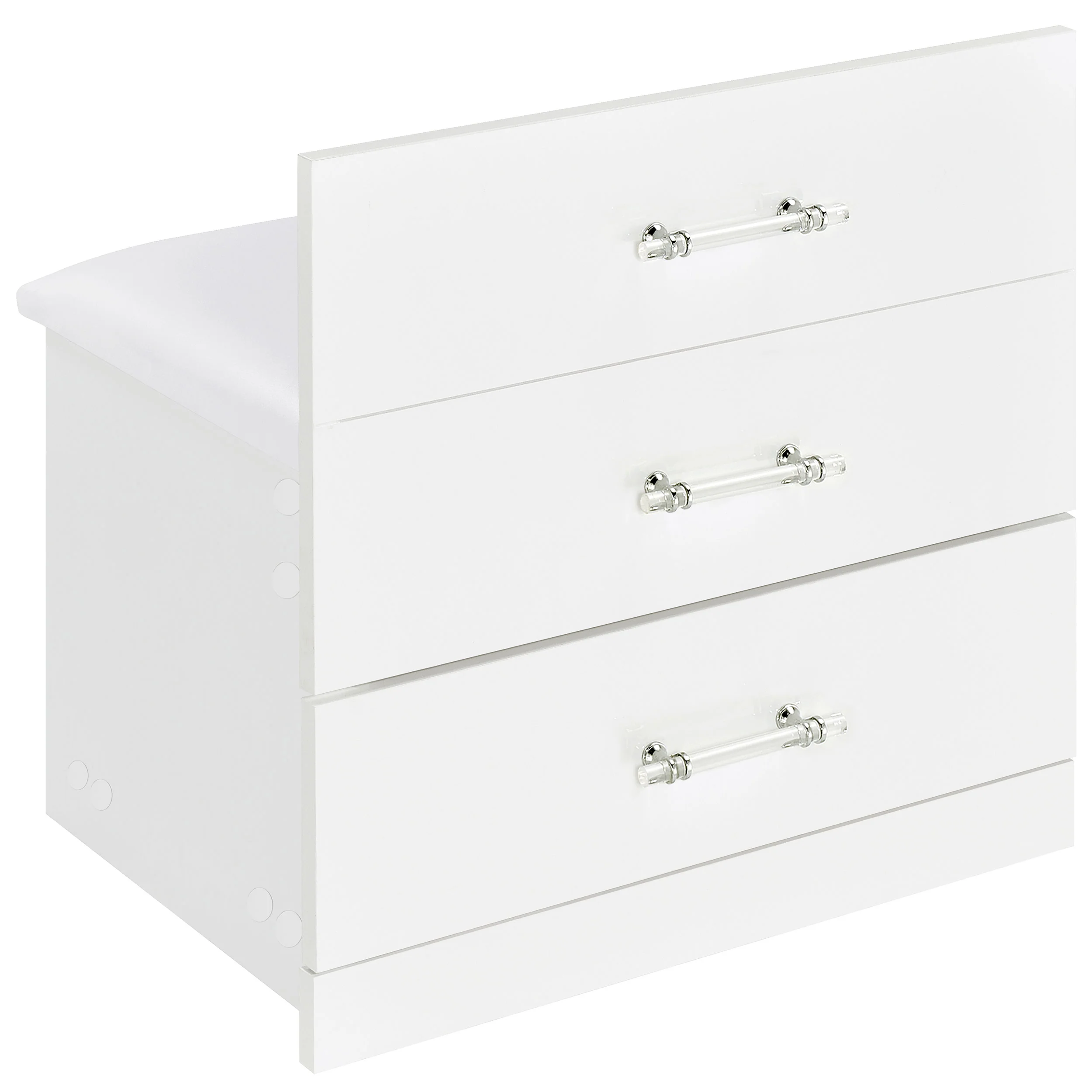 Danbury Makeup Vanity Table with LED Mirror and Stool - Image 15