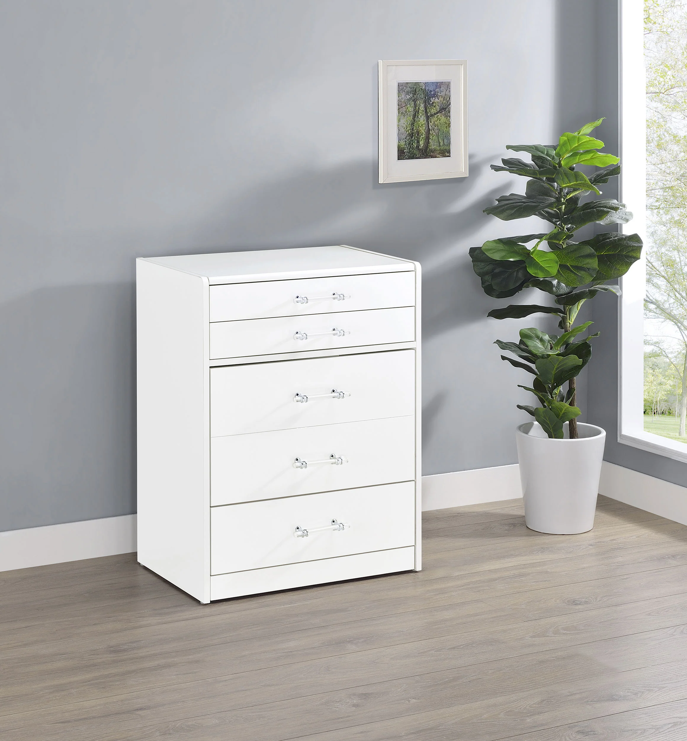 Danbury Makeup Vanity Table with LED Mirror and Stool - Image 2