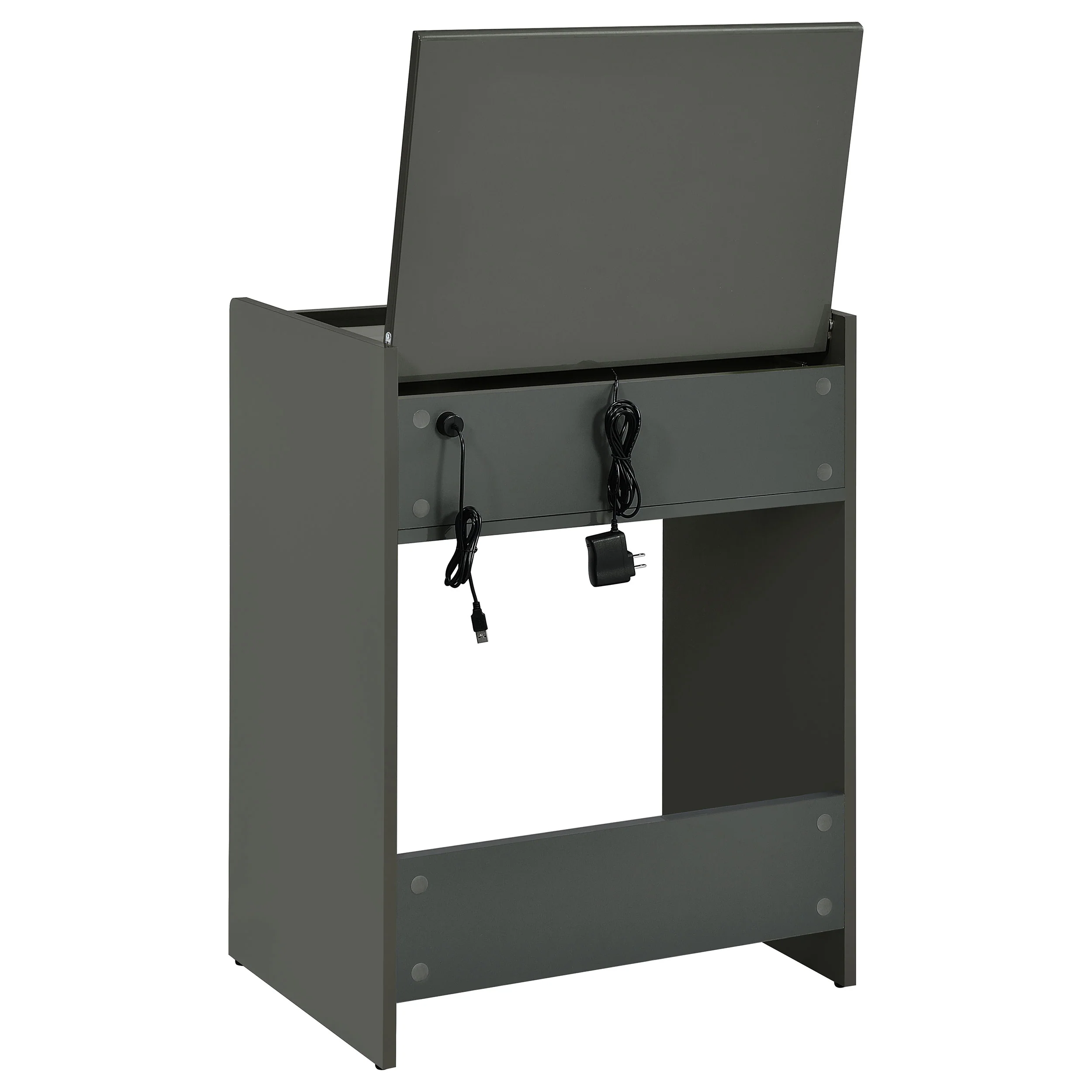 Danbury Makeup Vanity Table with LED Mirror and Stool - Image 51