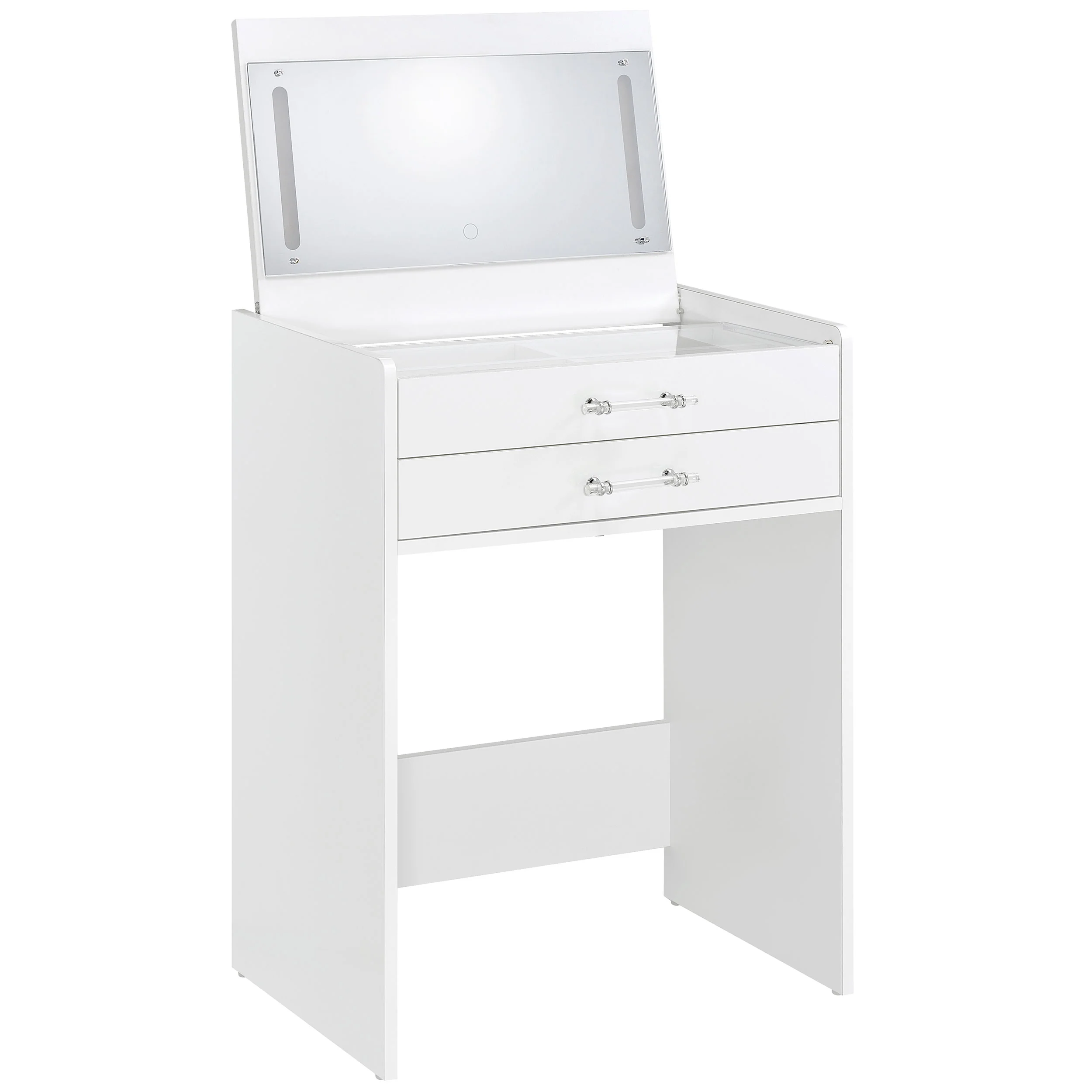 Danbury Makeup Vanity Table with LED Mirror and Stool - Image 7