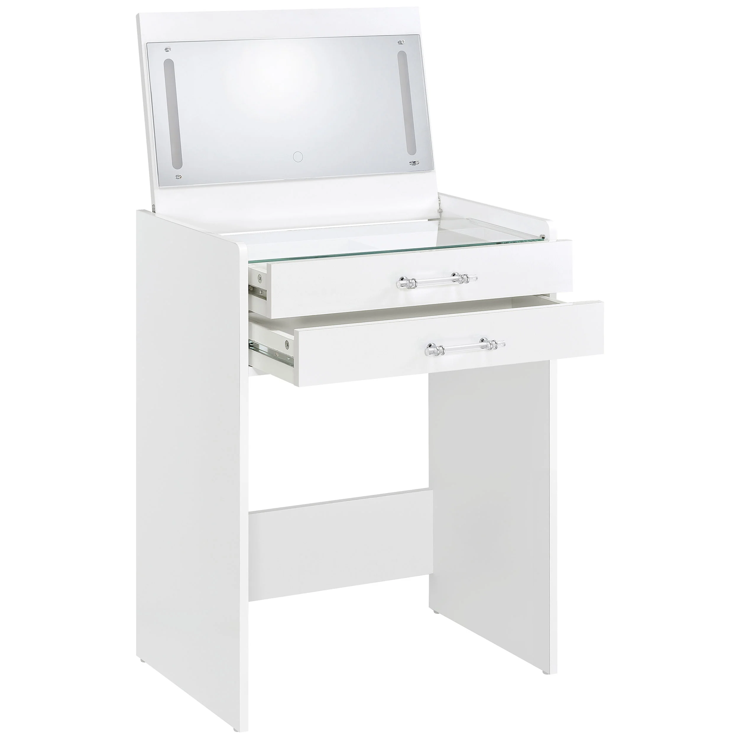 Danbury Makeup Vanity Table with LED Mirror and Stool - Image 8