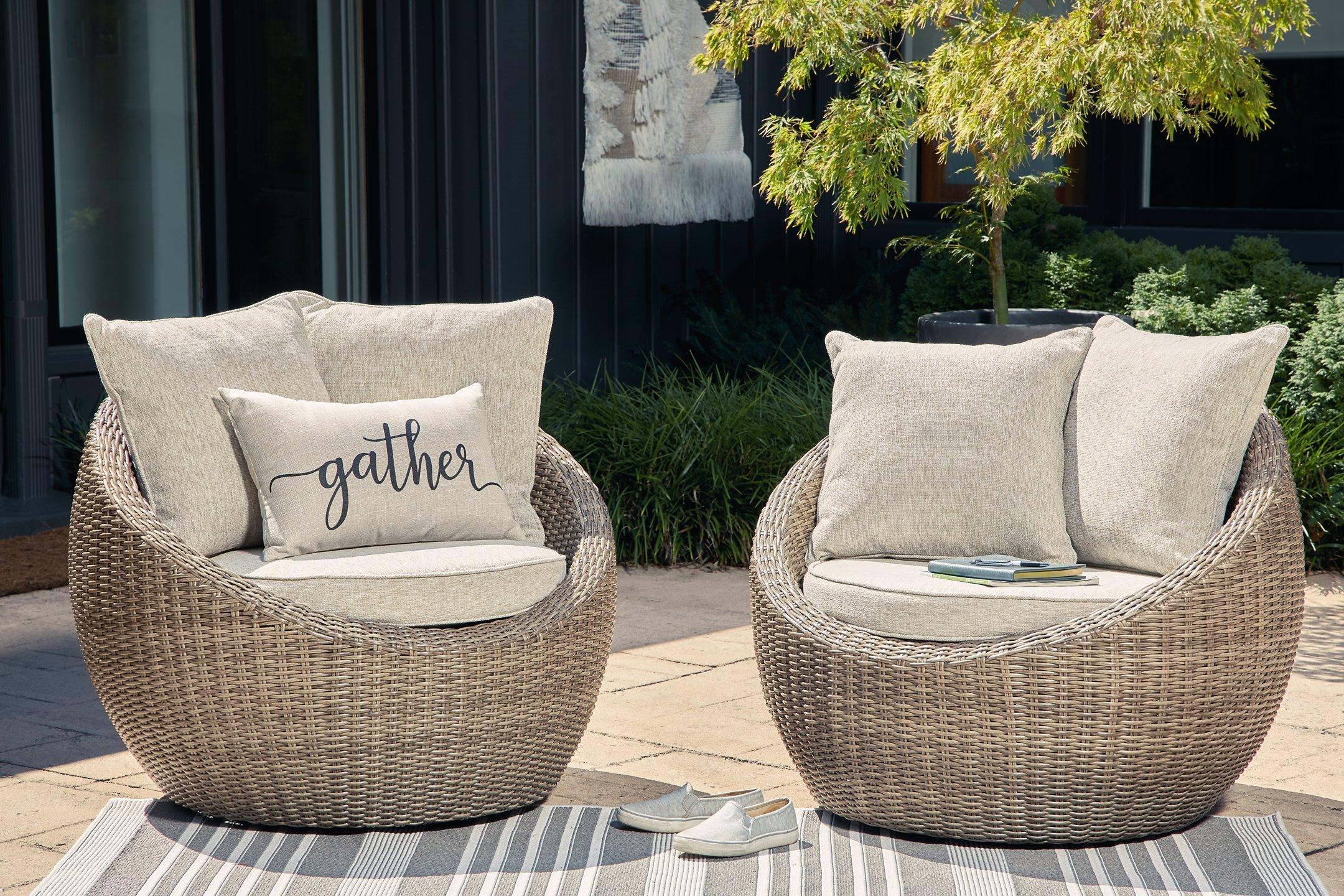 Danson Swivel Lounge with Cushion (Set of 2) - Image 2