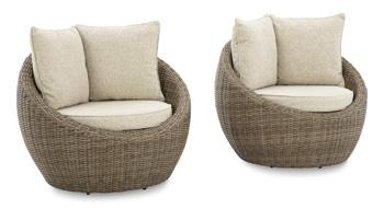 Danson Swivel Lounge with Cushion (Set of 2) - Image 3