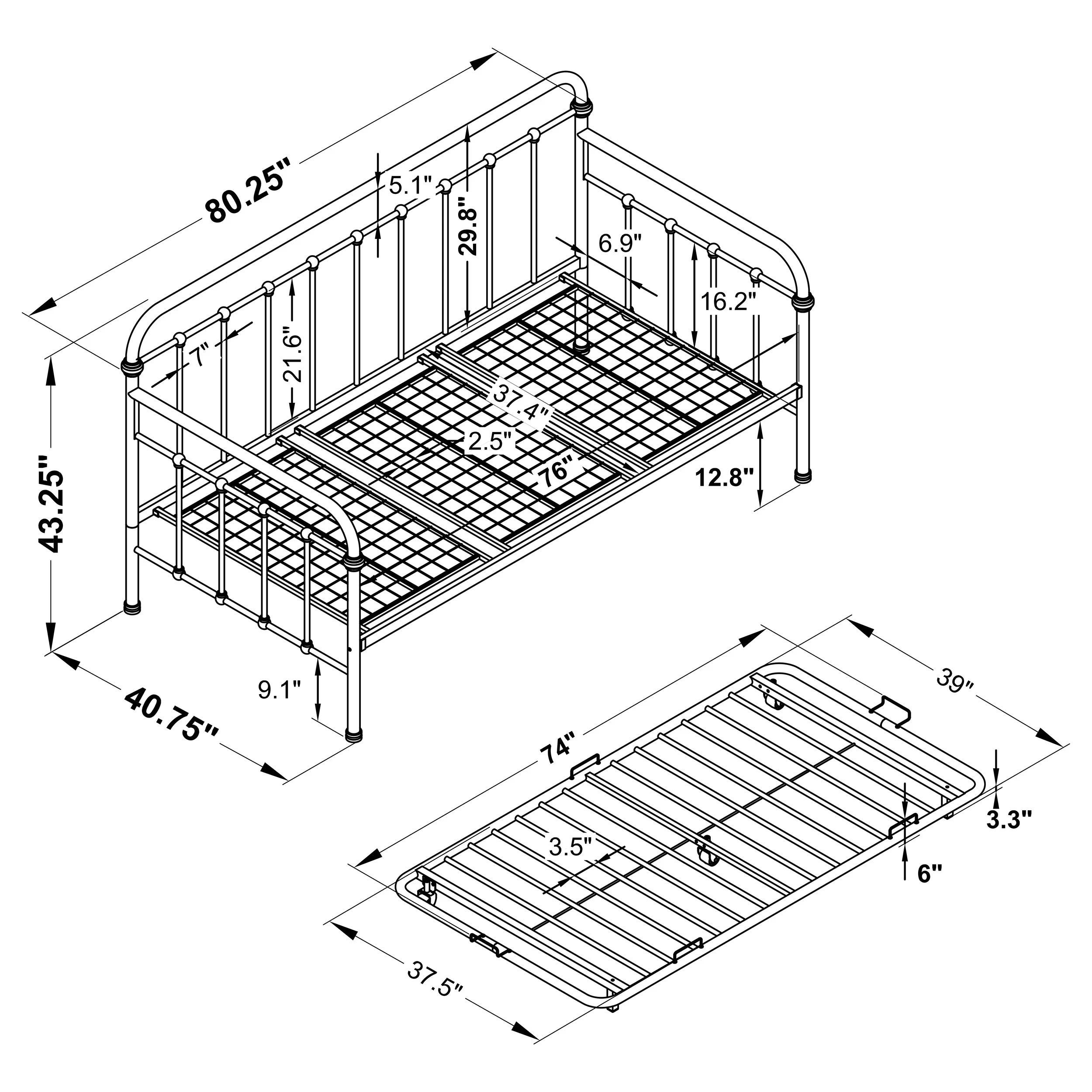 Livingston Daybed with Trundle - Image 4