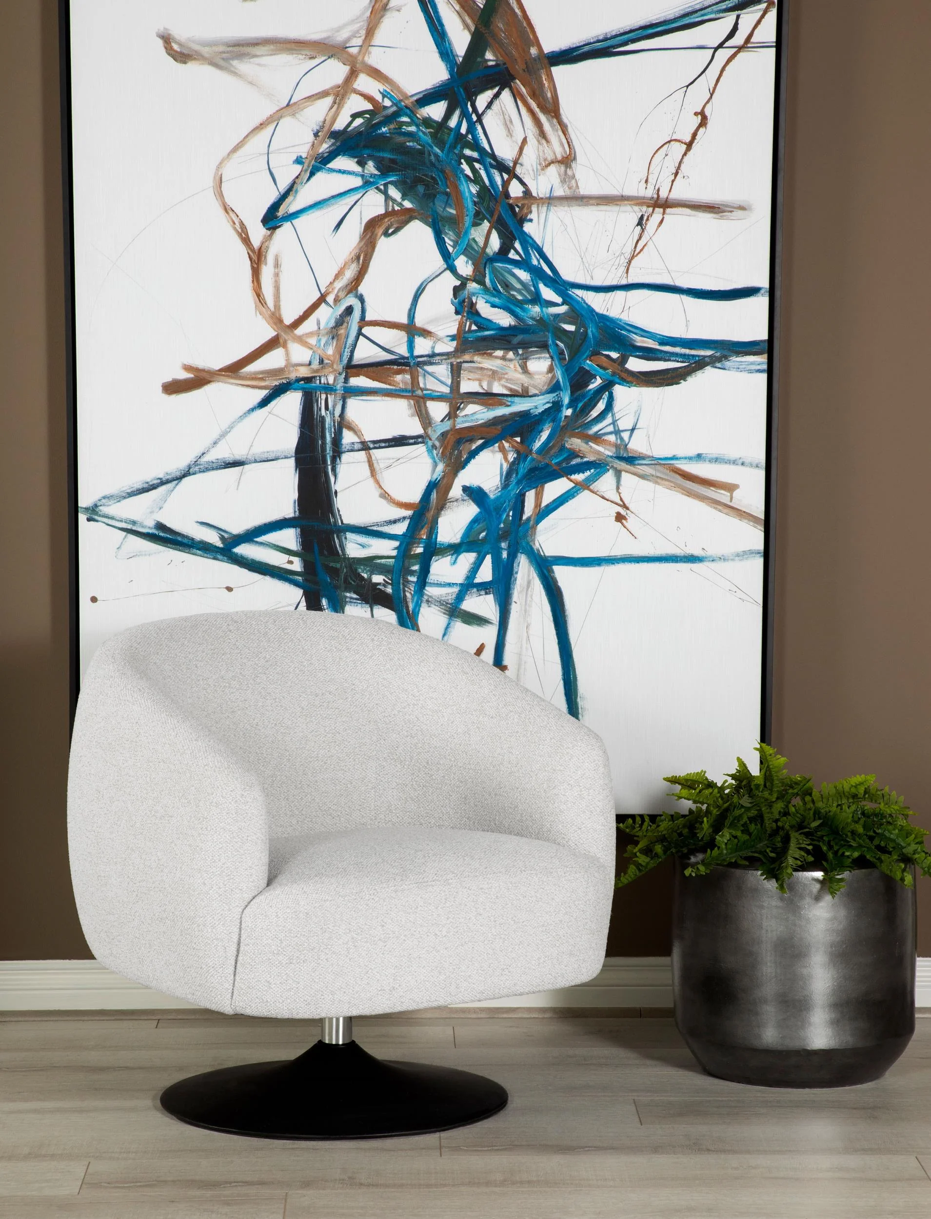 Dave Swivel Accent Chair - Image 13