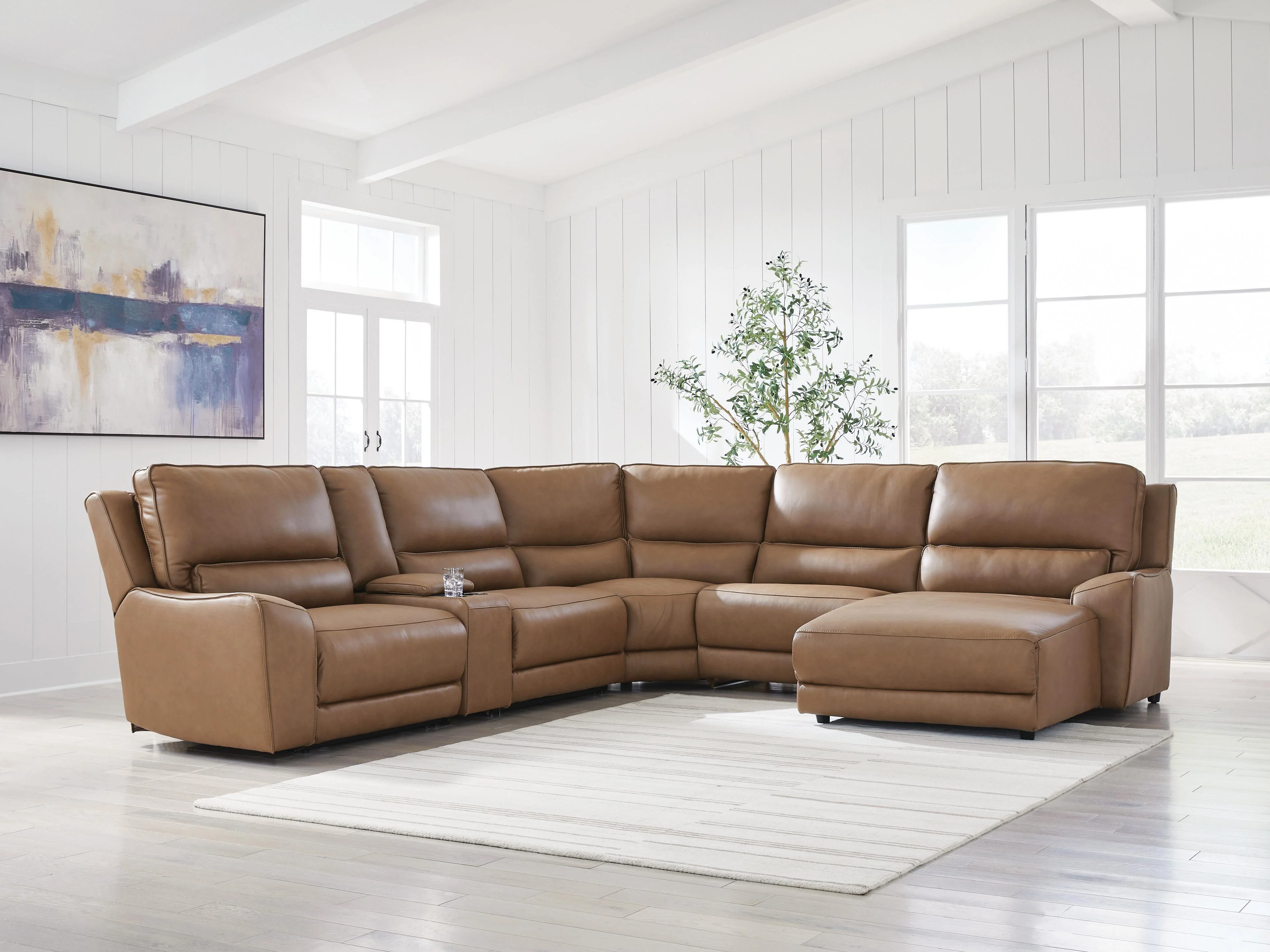 DeepWakes Power Reclining Sectional with Chaise - Image 111