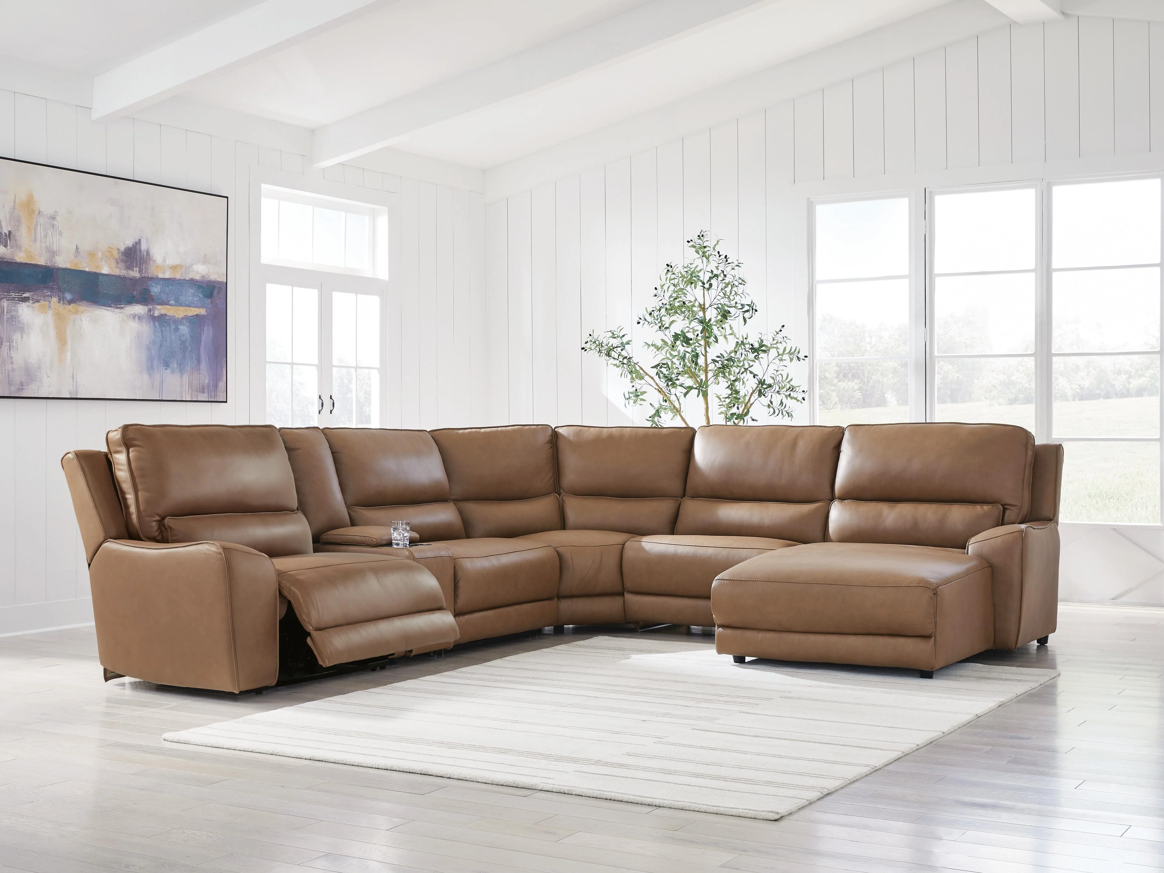 DeepWakes Power Reclining Sectional with Chaise - Image 131