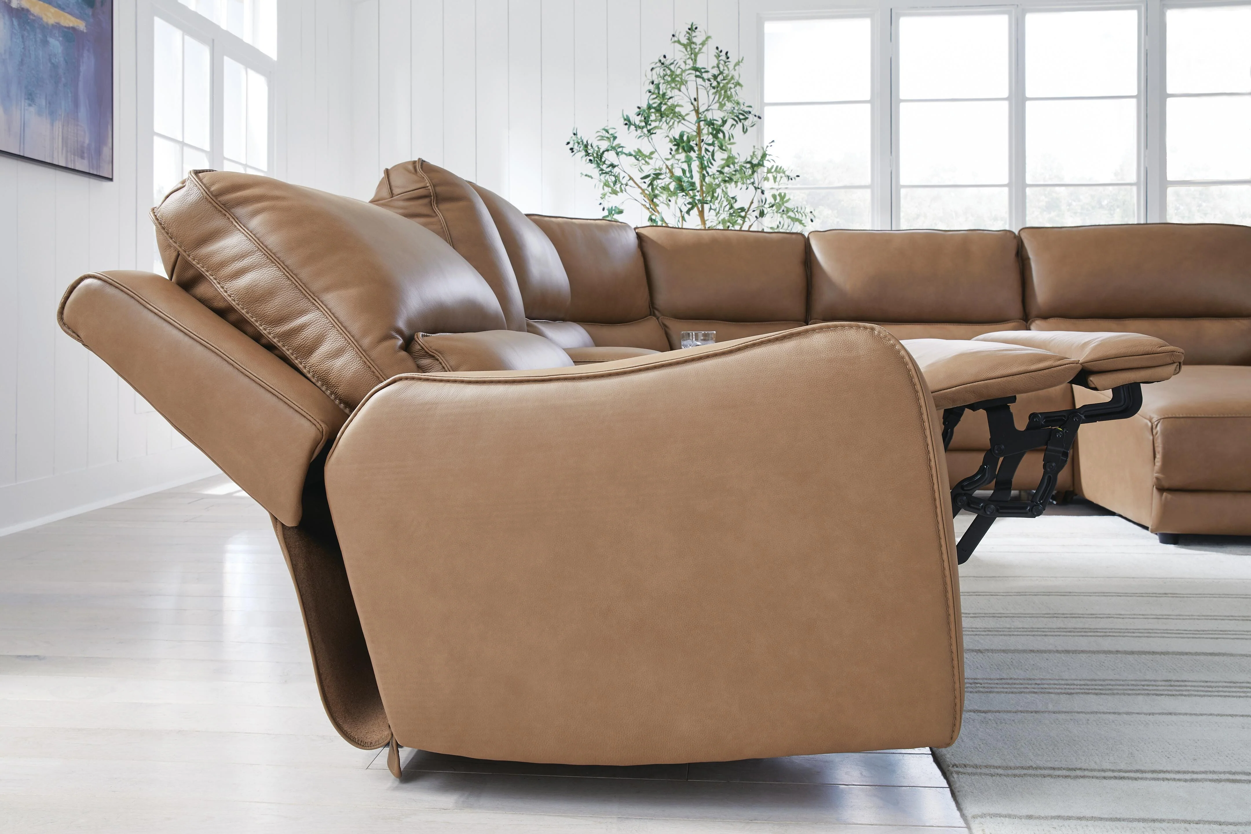 DeepWakes Power Reclining Sectional with Chaise - Image 135