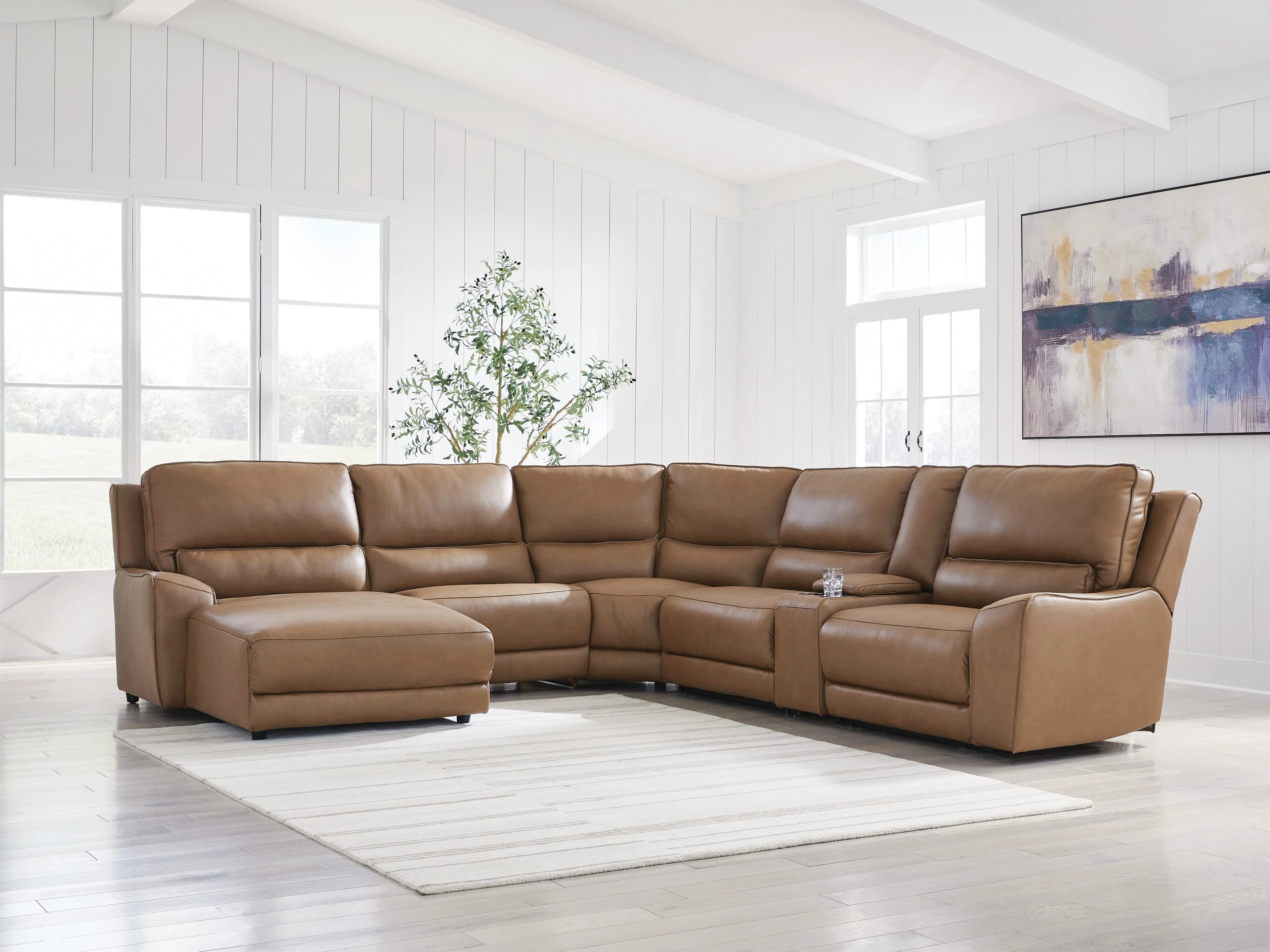 DeepWakes Power Reclining Sectional with Chaise - Image 137