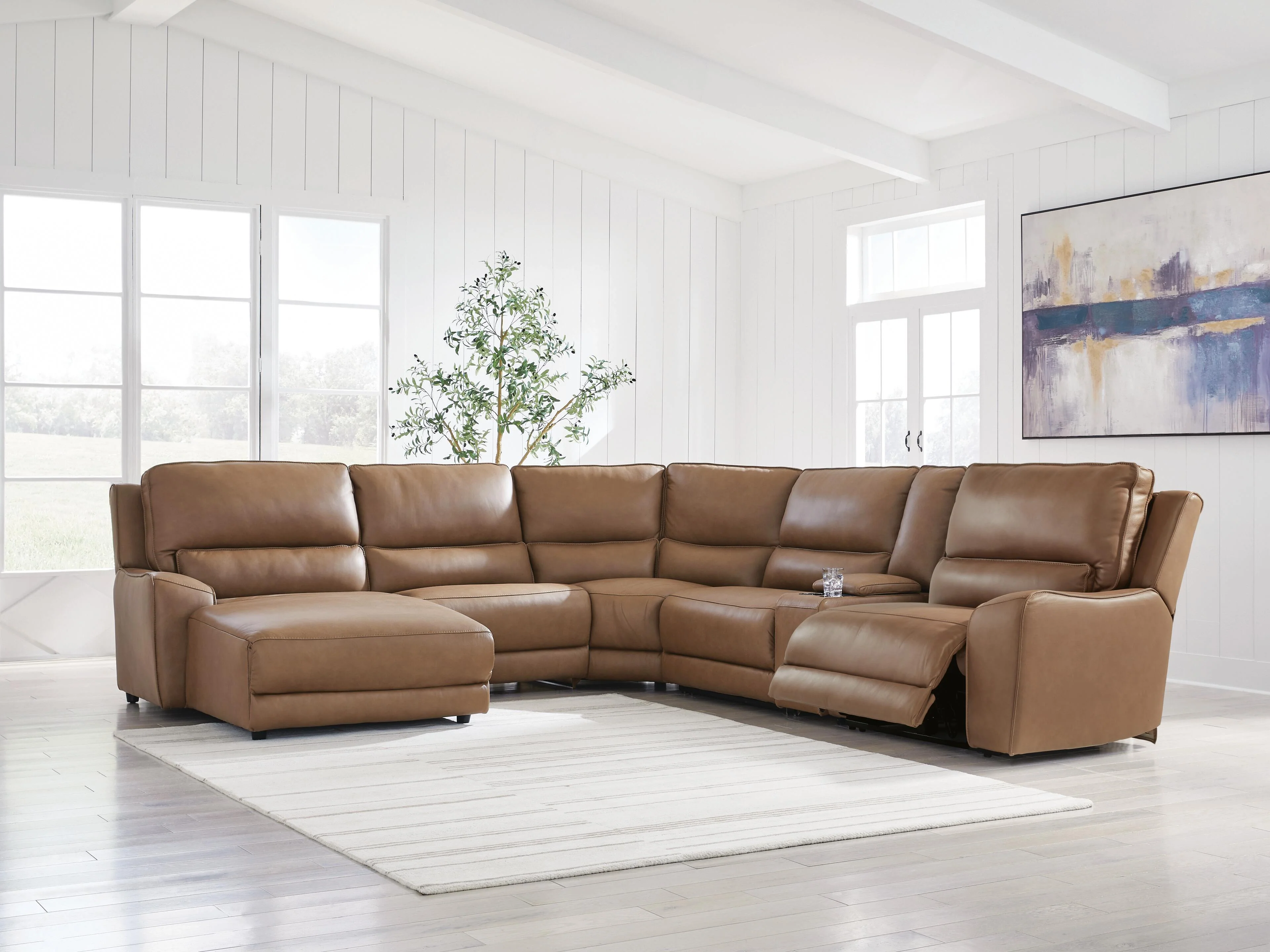 DeepWakes Power Reclining Sectional with Chaise - Image 157