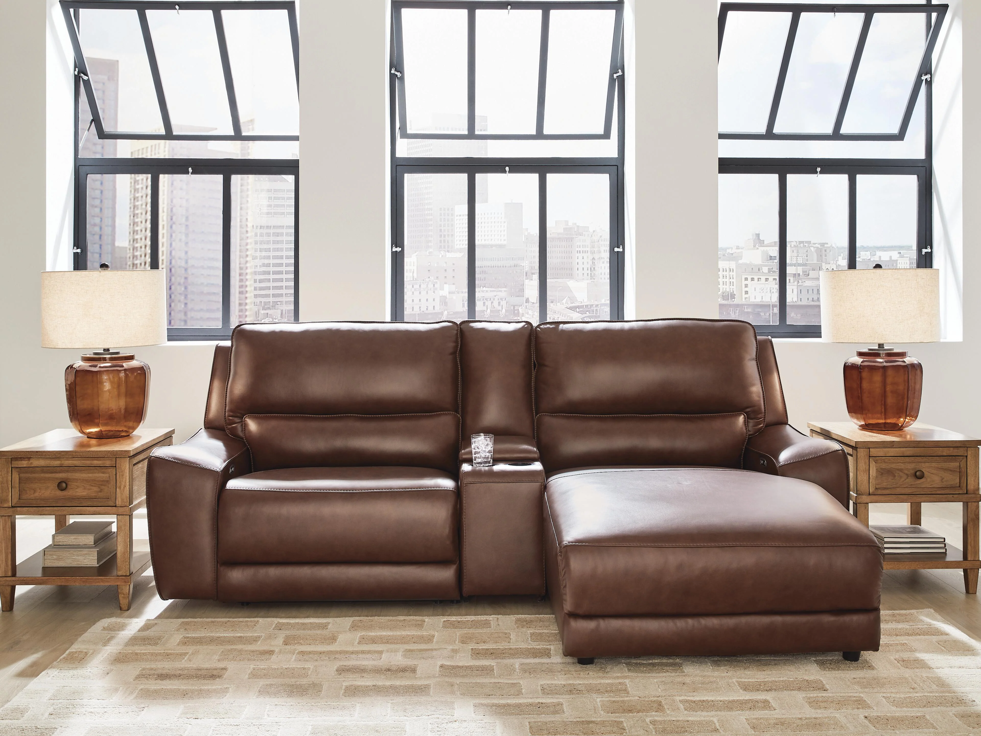 DeepWakes Power Reclining Sectional with Chaise - Image 2