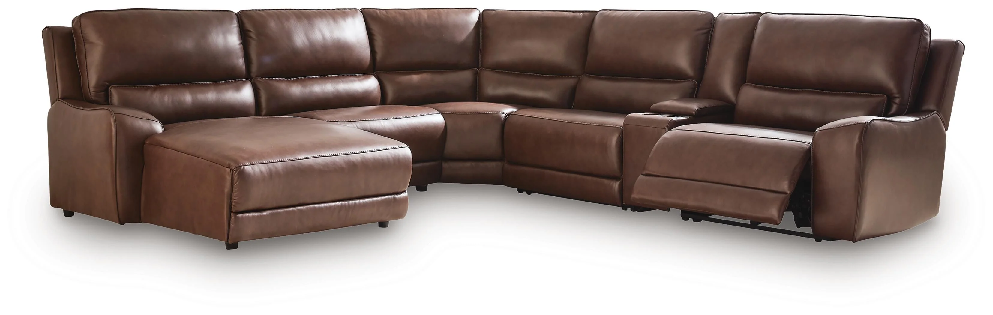DeepWakes Power Reclining Sectional with Chaise - Image 33