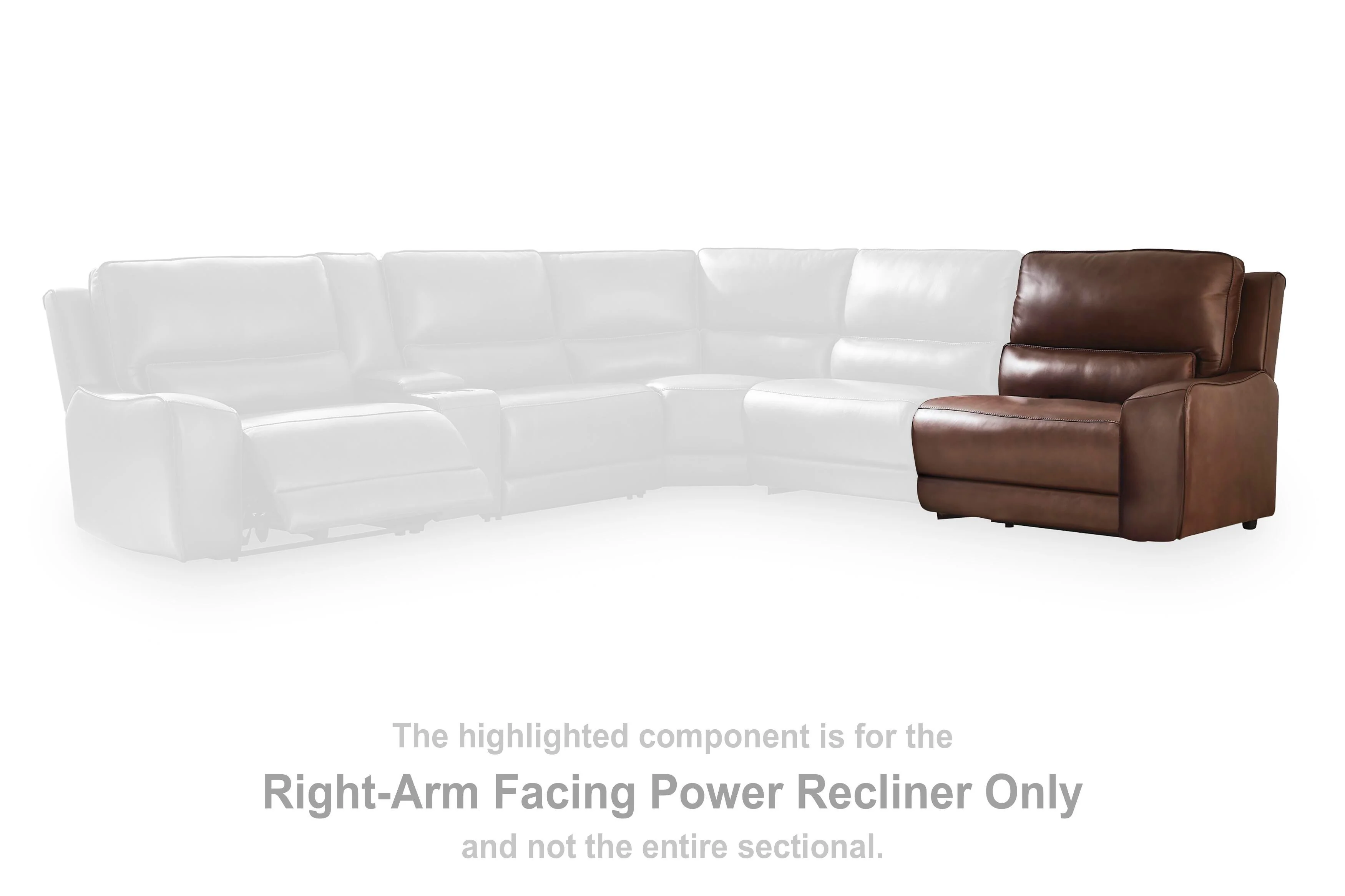 DeepWakes Reclining Sectional with Storage Console - Image 16