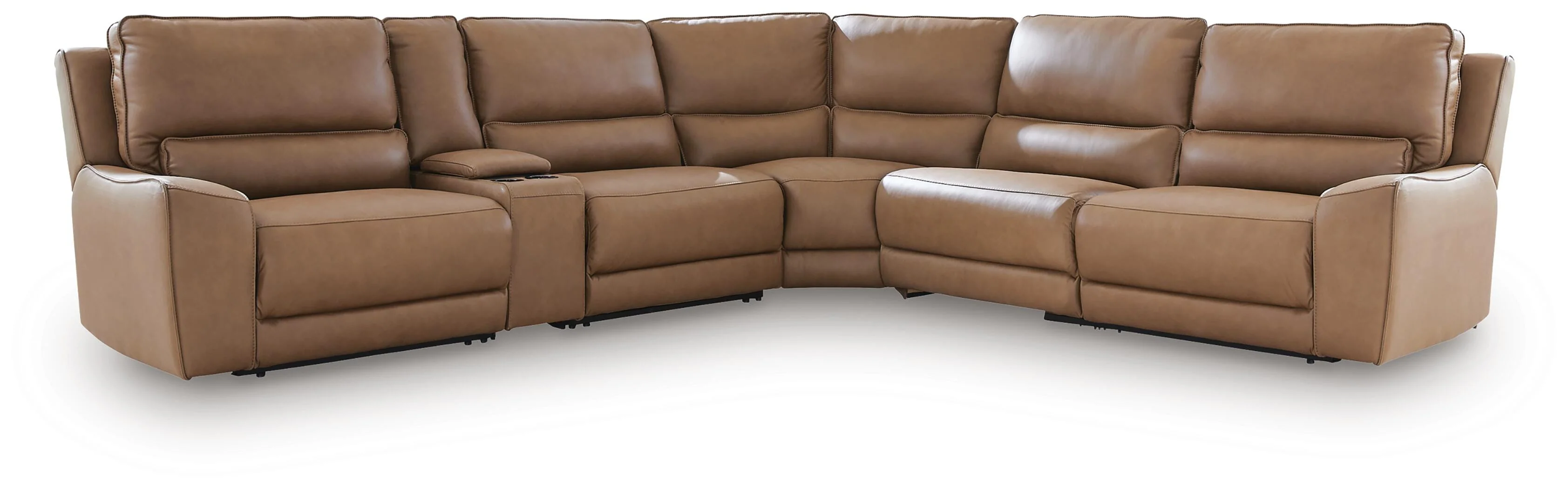 DeepWakes Reclining Sectional with Storage Console - Image 25