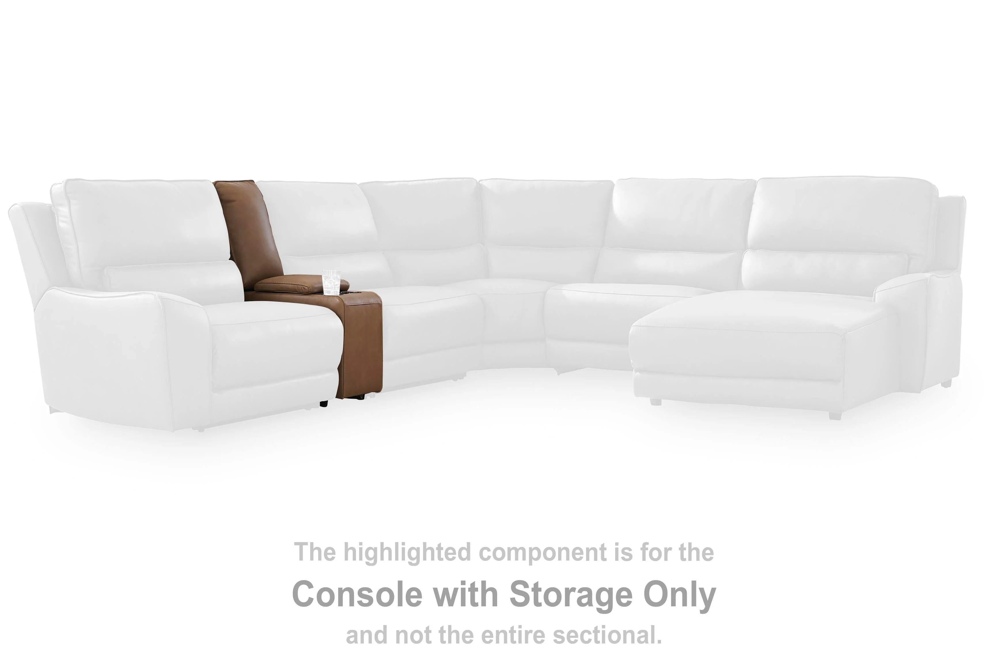 DeepWakes Reclining Sectional with Storage Console - Image 34