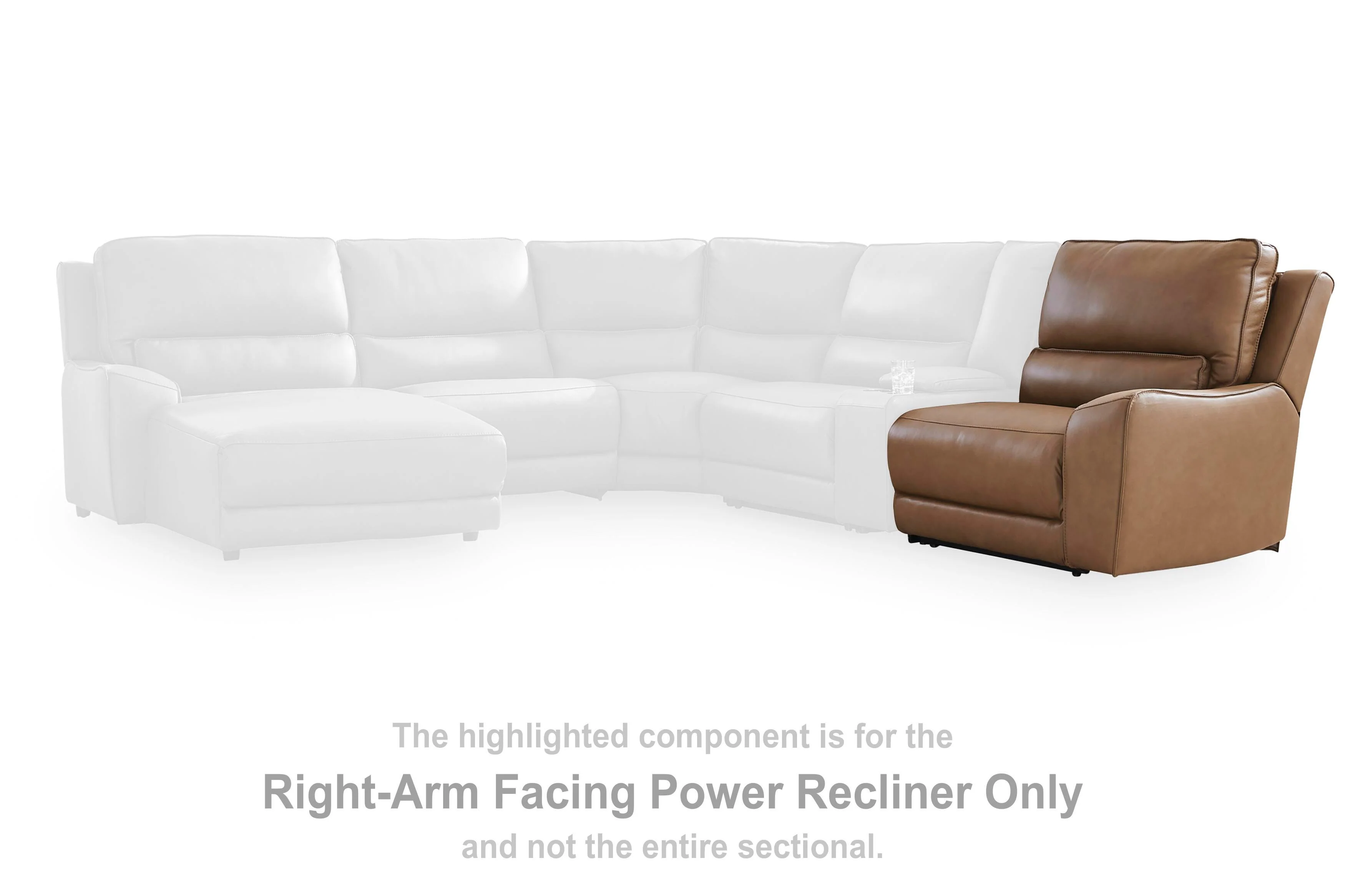 DeepWakes Reclining Sectional with Storage Console - Image 40