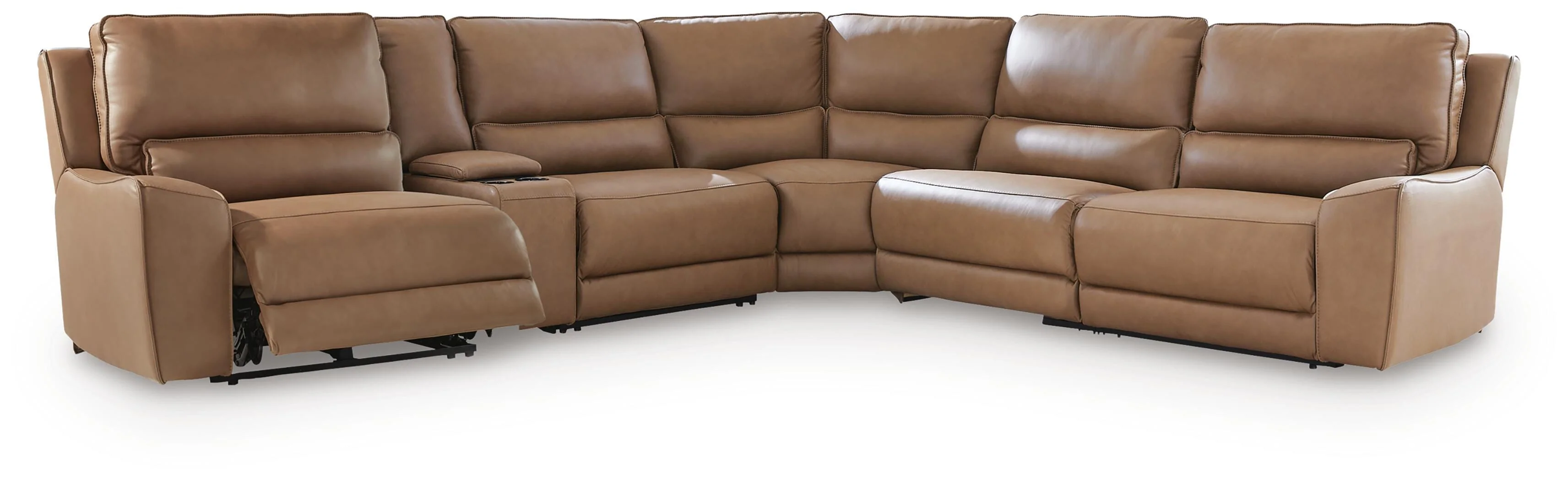 DeepWakes Reclining Sectional with Storage Console - Image 45